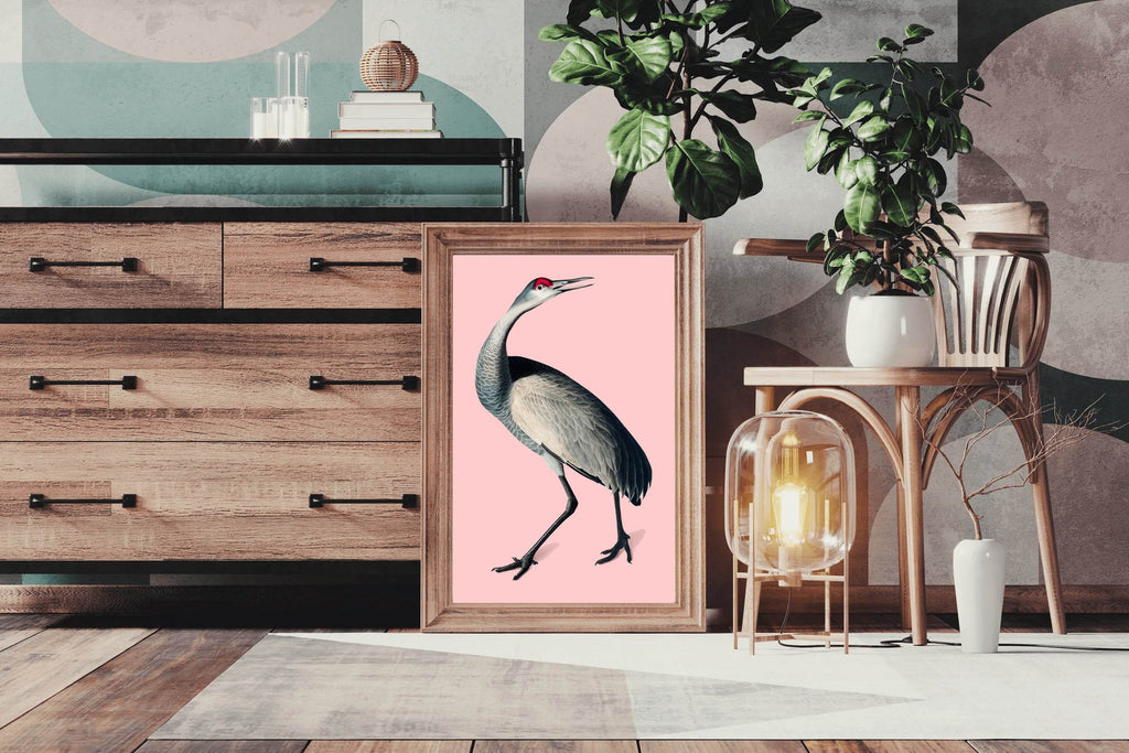 Florida Sandhill Crane Wall Art - beink online art store