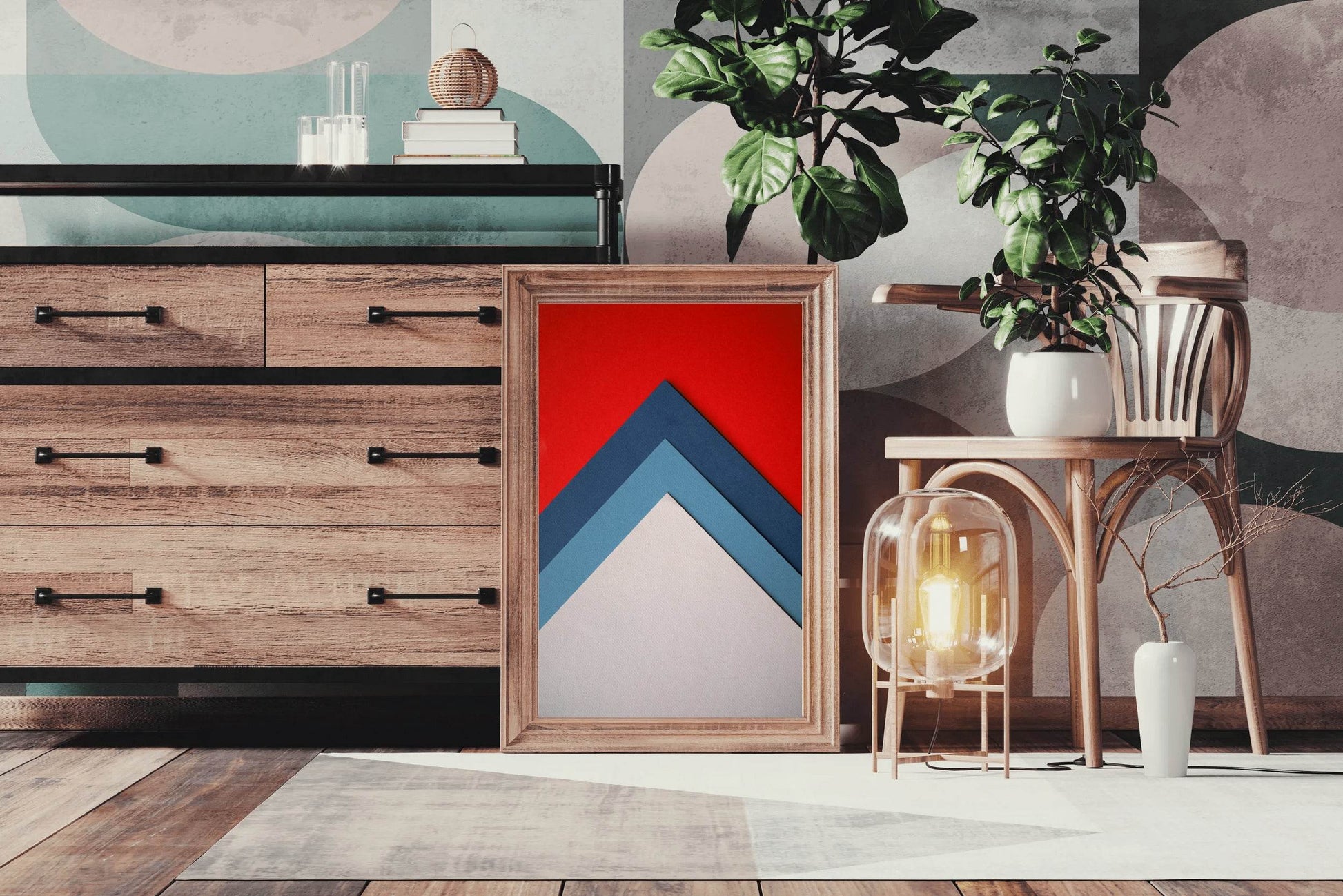 Multicolor Papers Abstract Wall Art - beink online art store