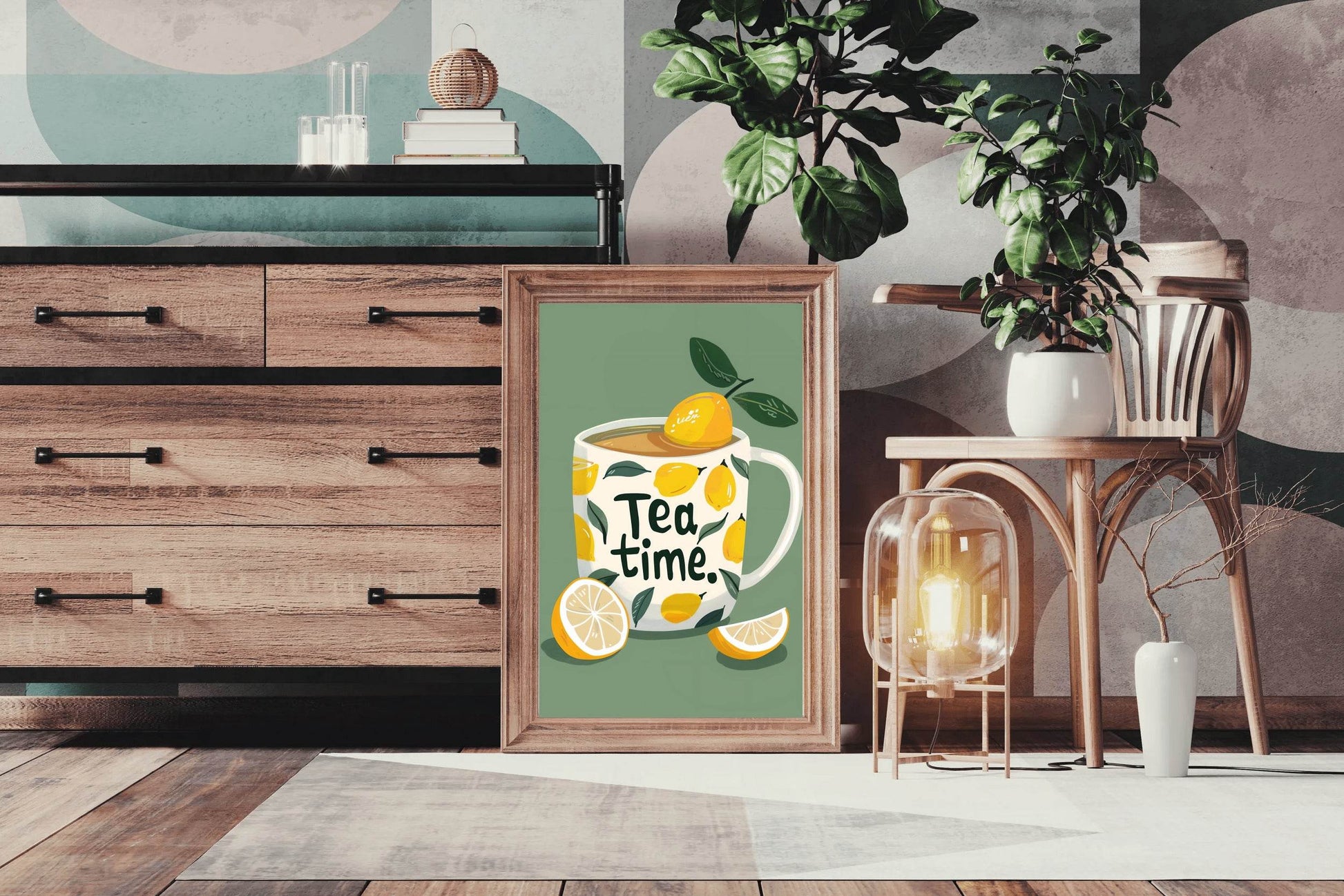 Painting of Tea Cup Wall Art - beink online art store