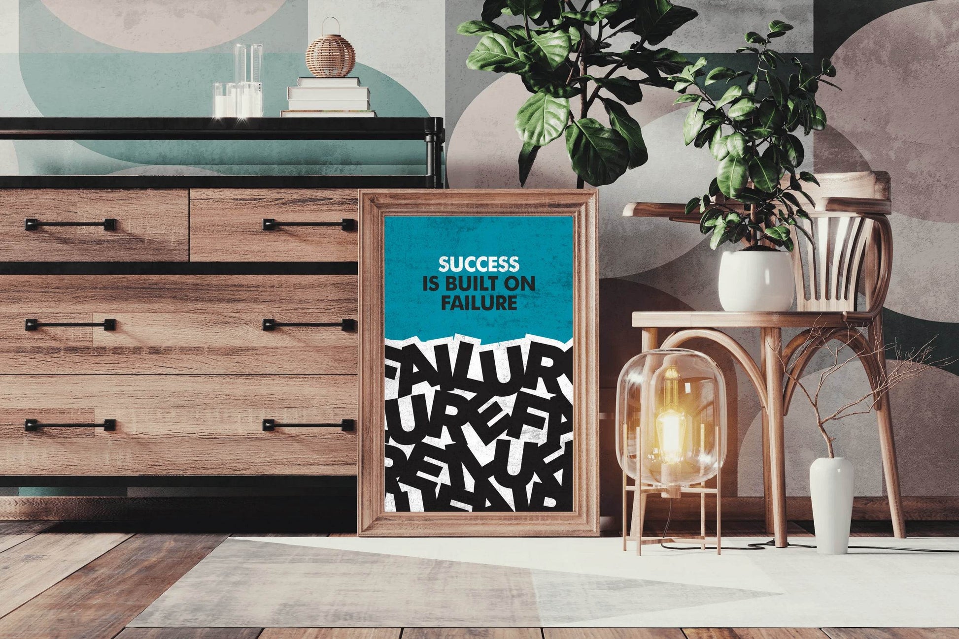 Success Motivational Quote Wall Art - beink online art store