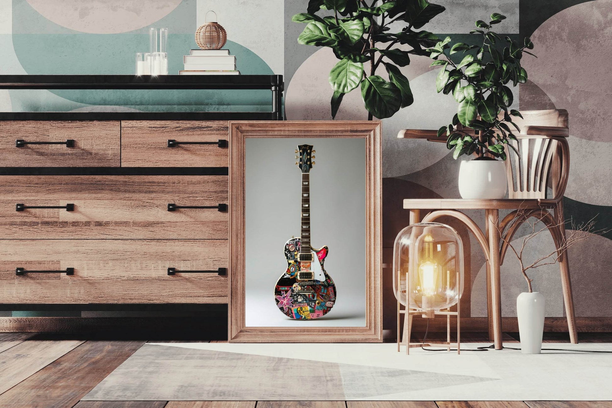 JSA Model Electric Guitar Wall Art - beink online art store