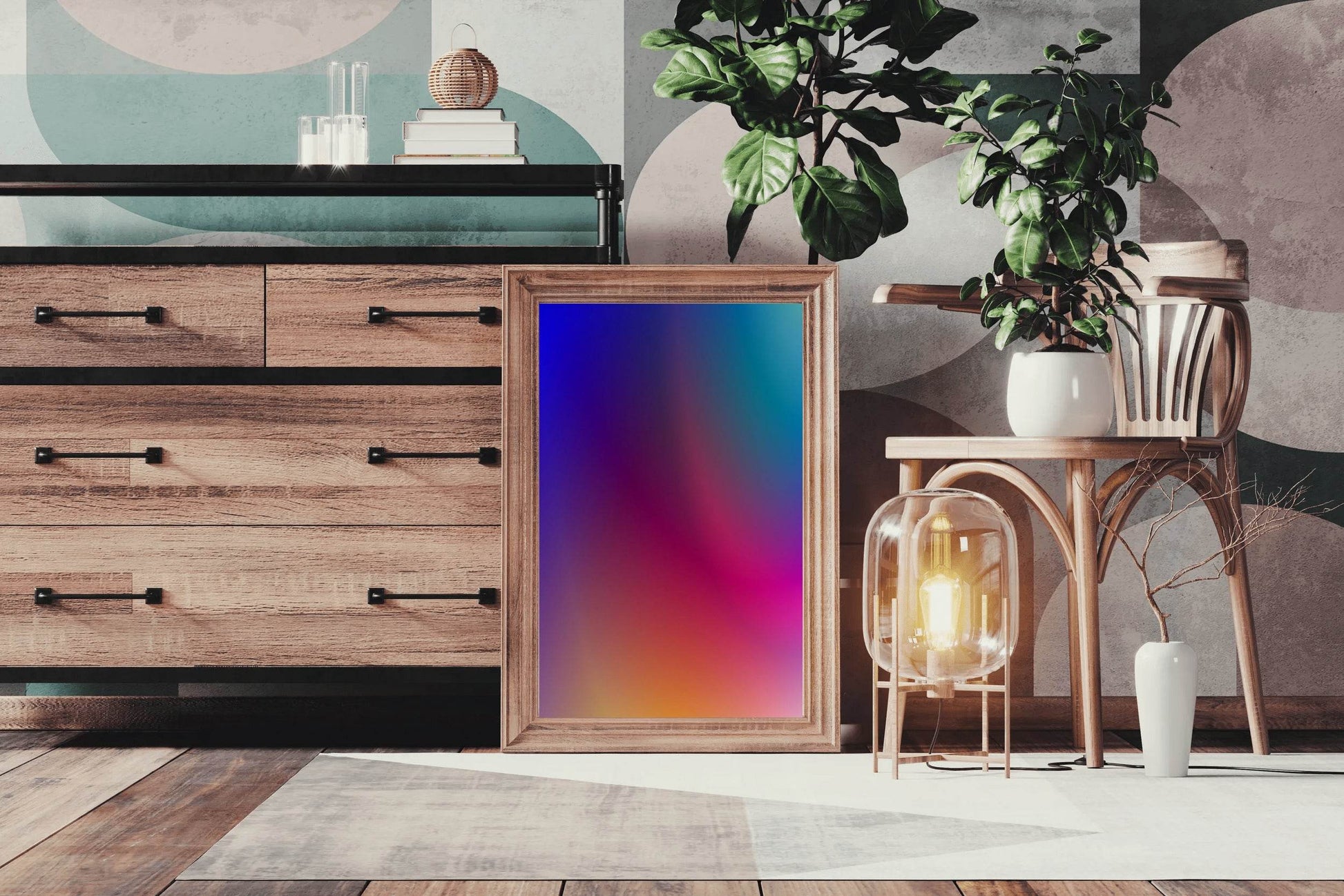 Multicolor Background Abstract Wall Art - beink online art store