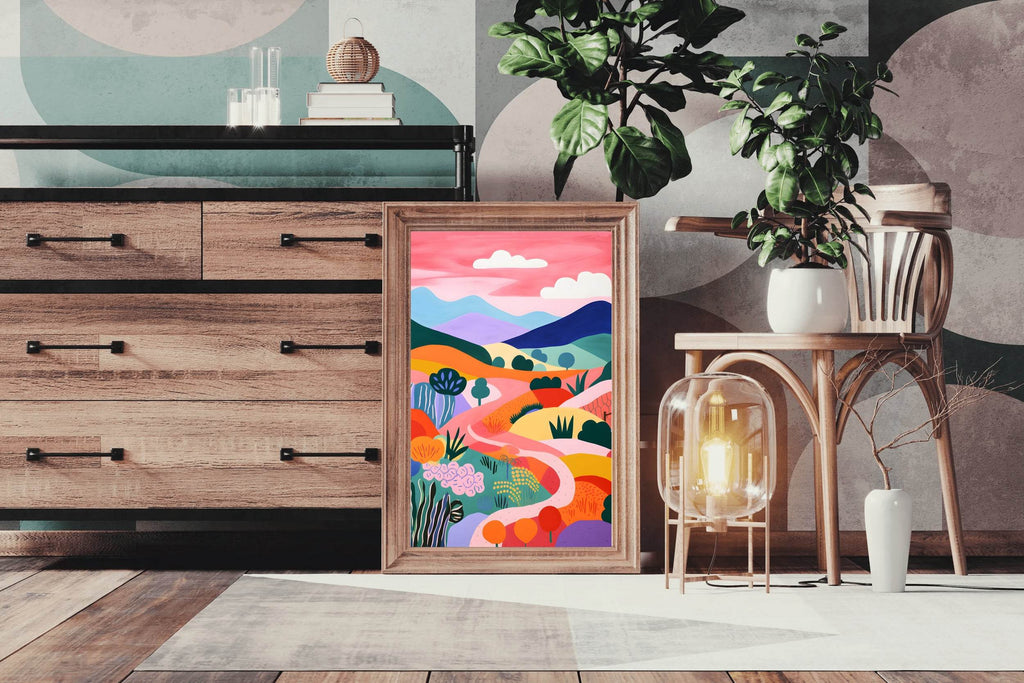 Desert Path Painting Wall Art - beink online art store