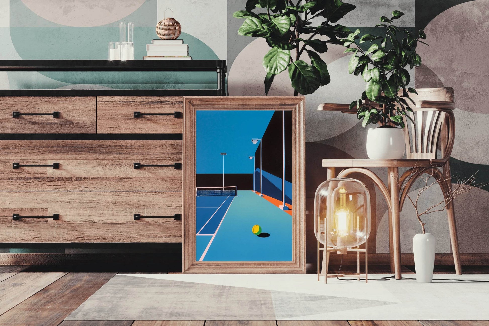 Tennis Court Art Print - beink online art store