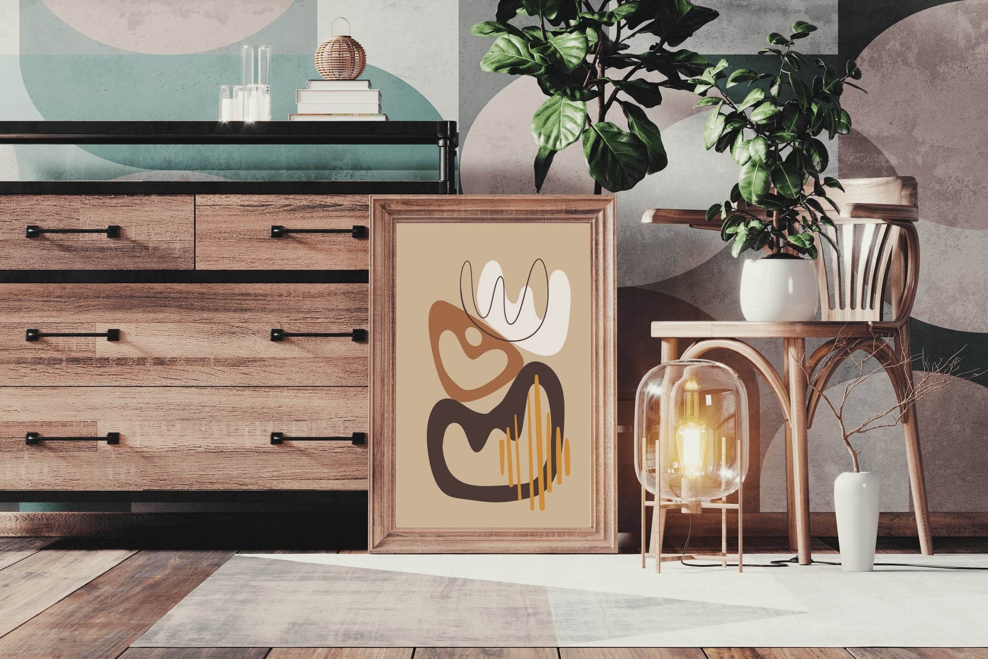 The Ancient Symbol of The Three Crowns Wall Art - beink online art store