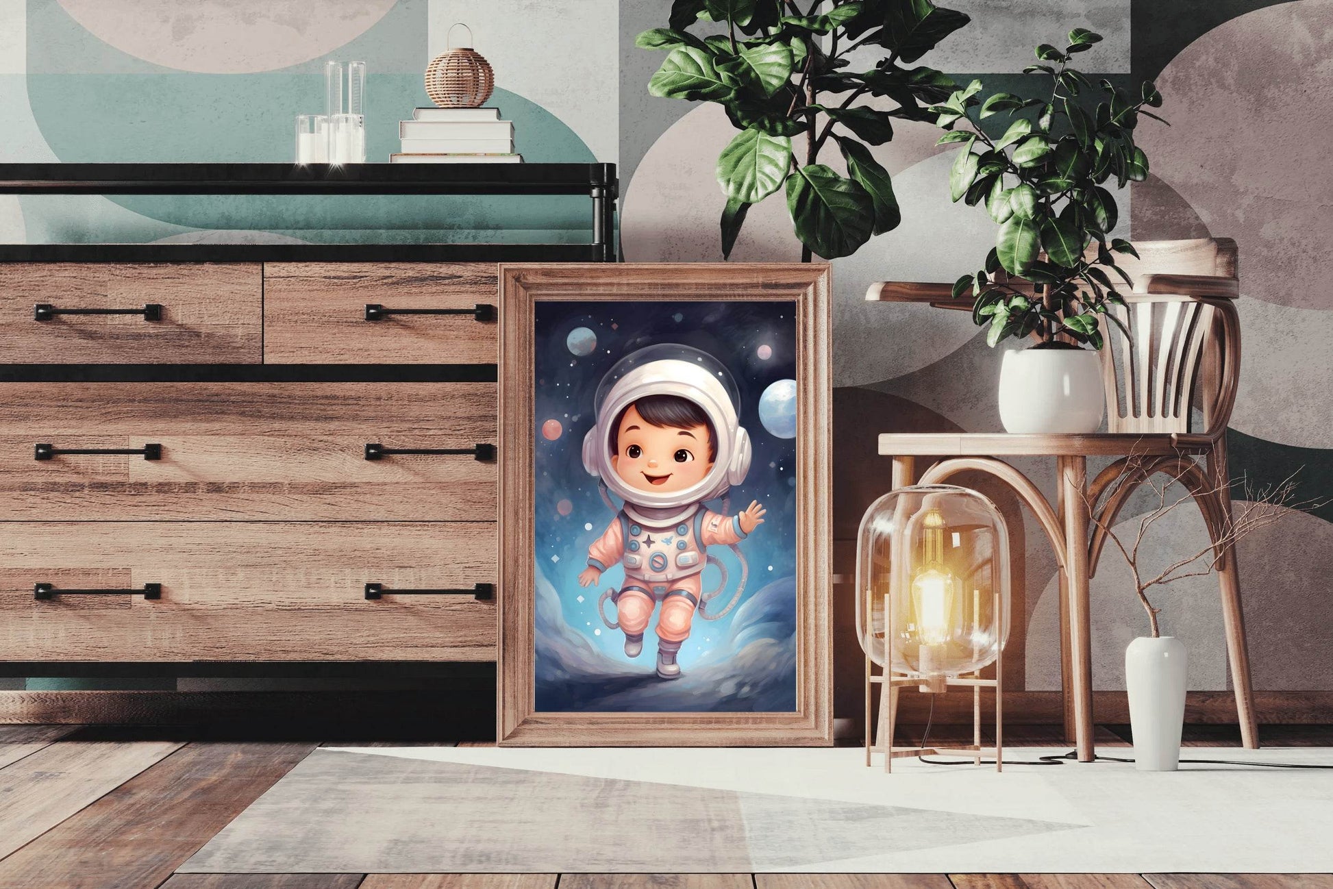 Cute Baby Astronaut Artwork - beink online art store