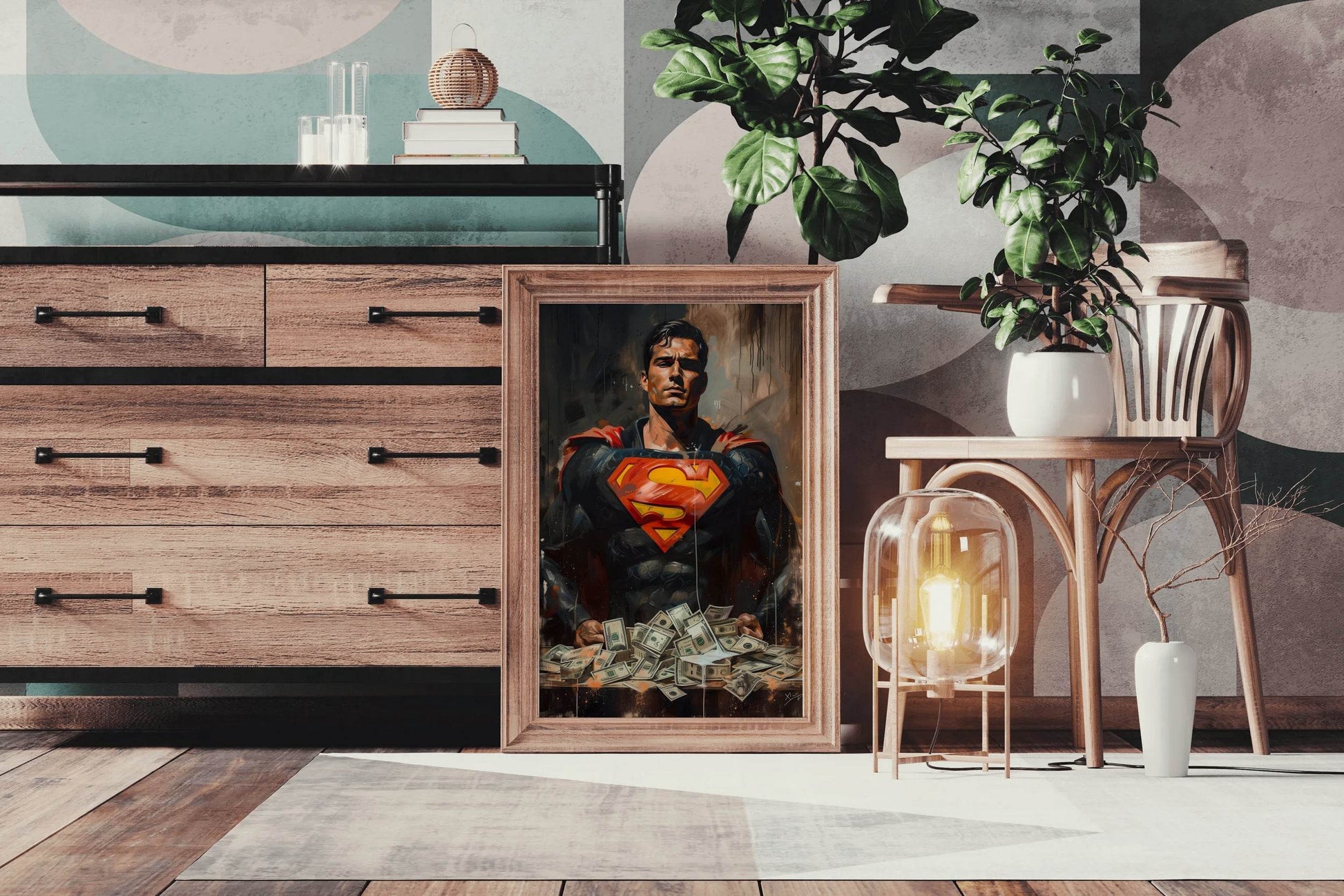 Premium Painting of Superman - beink online art store
