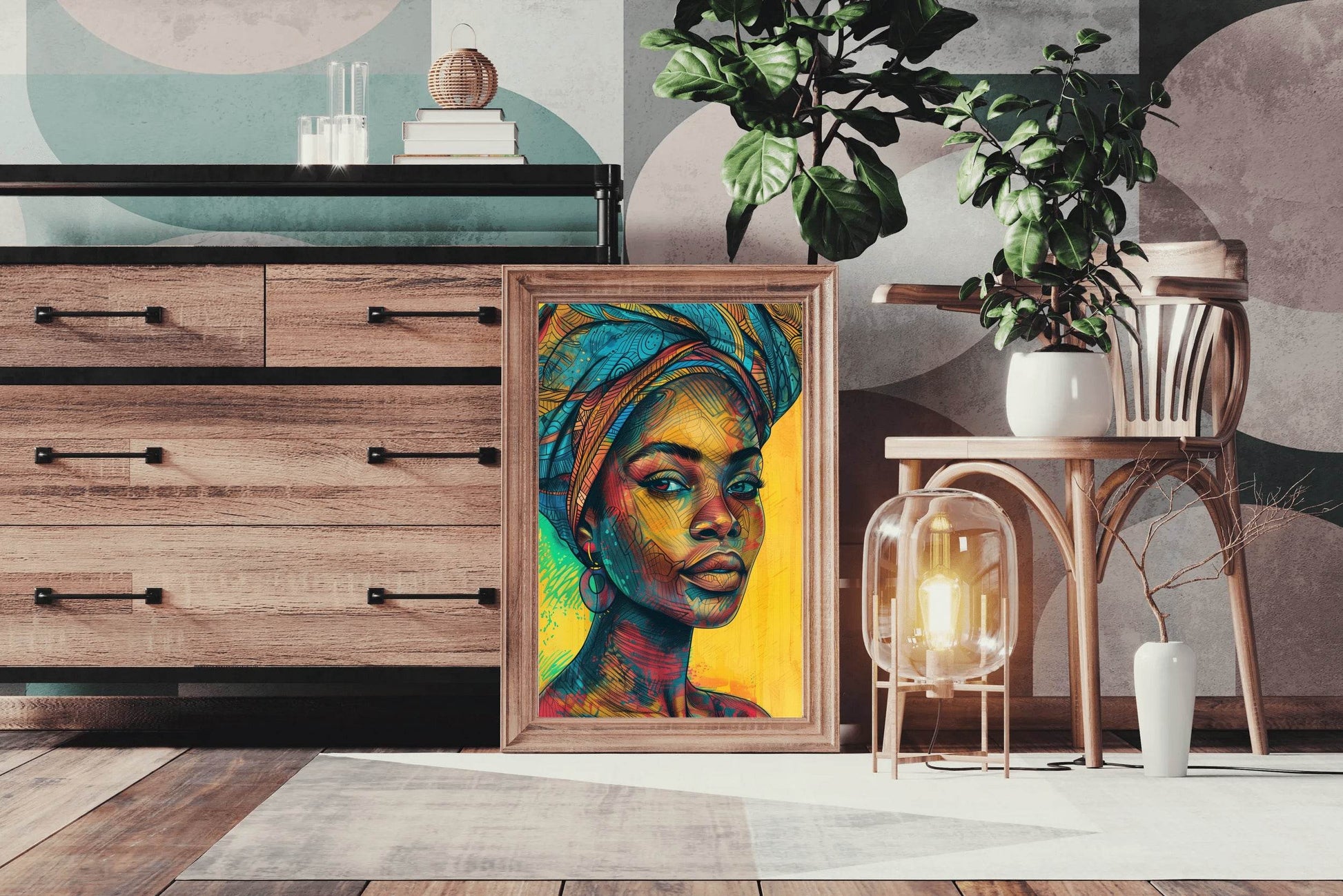 African Woman Canvas Wall Art - beink online art store