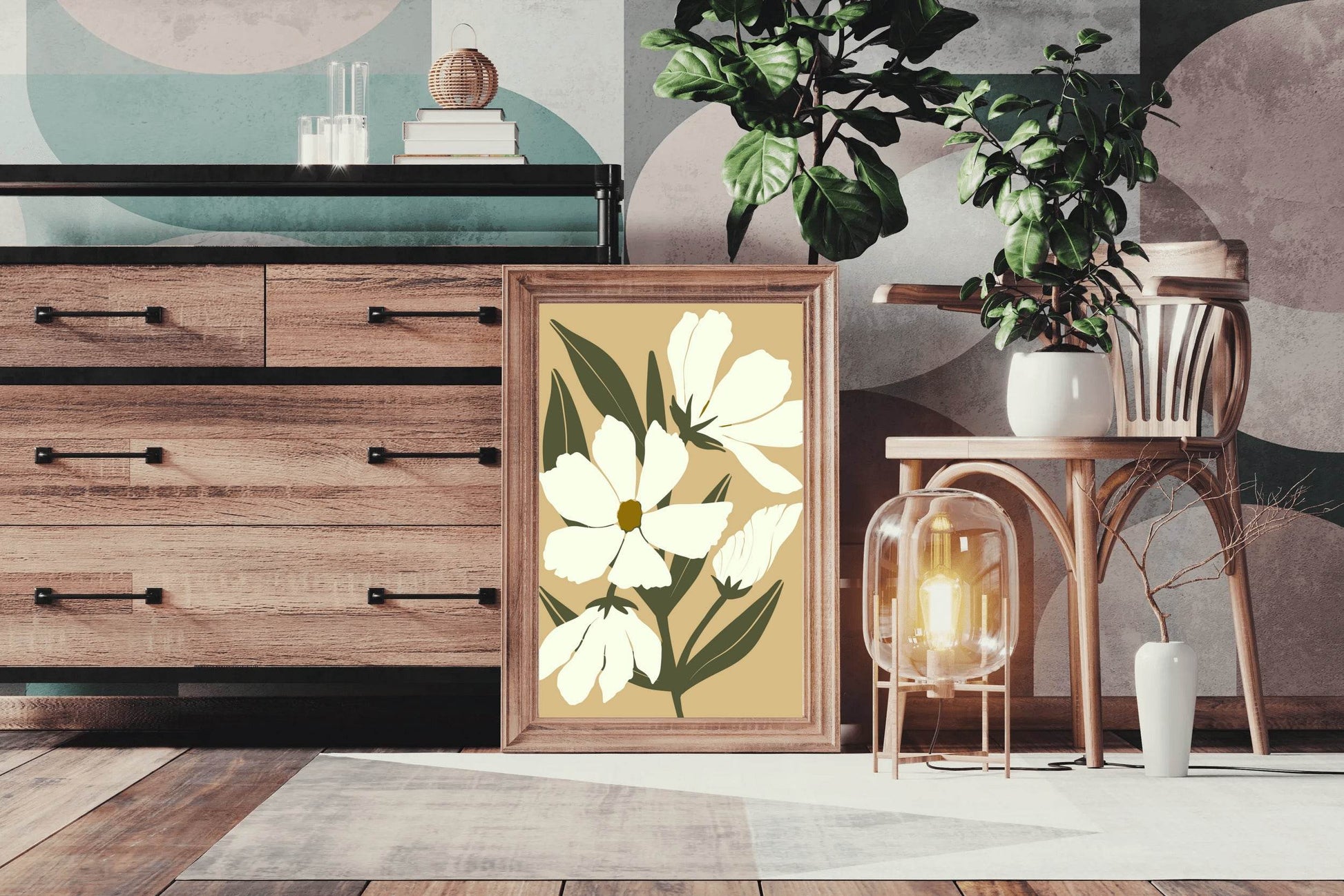 Beautiful Narcissus Flowers Wall Art - beink online art store