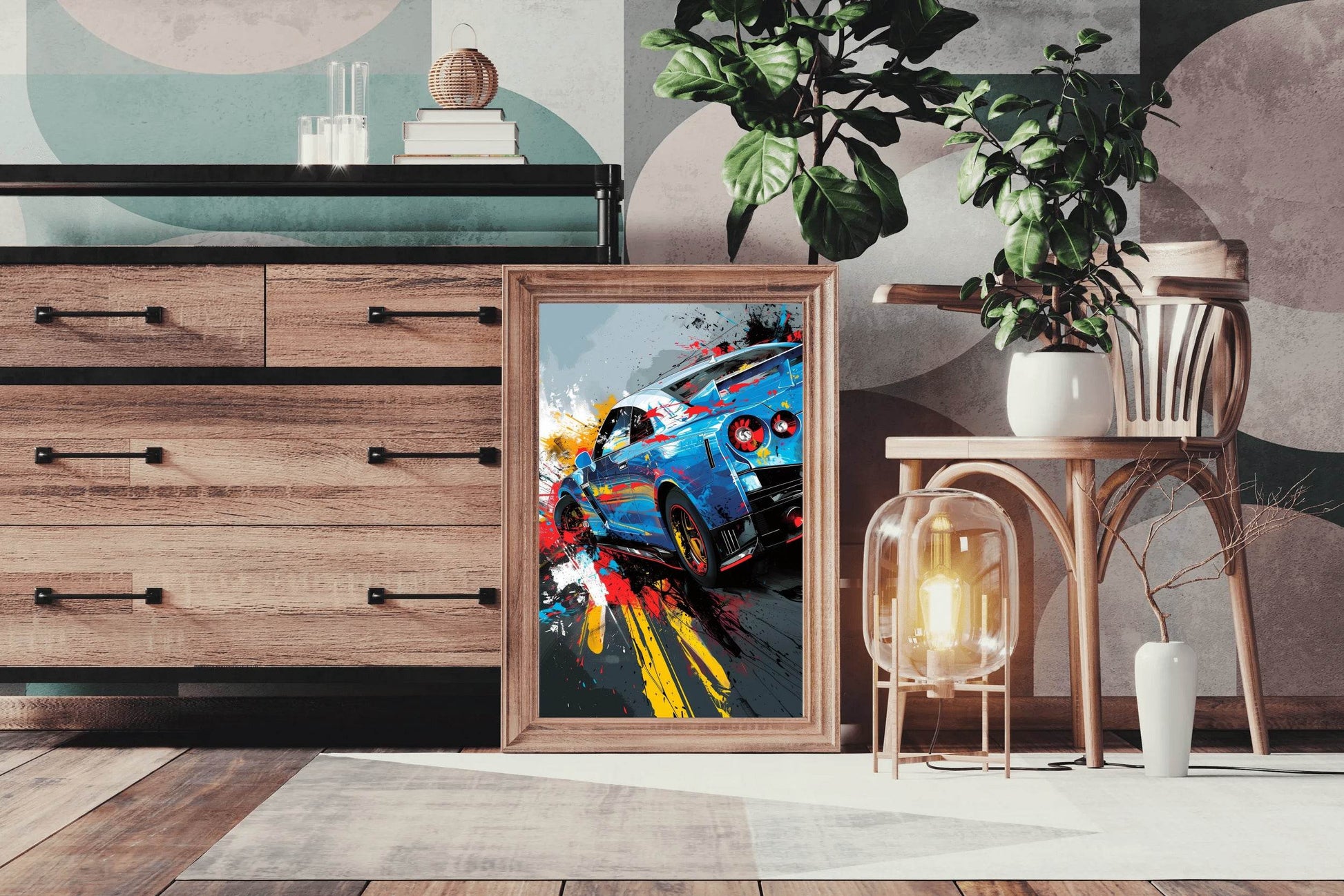 Nissan GTR Graffiti Street Wall Art - beink online art store