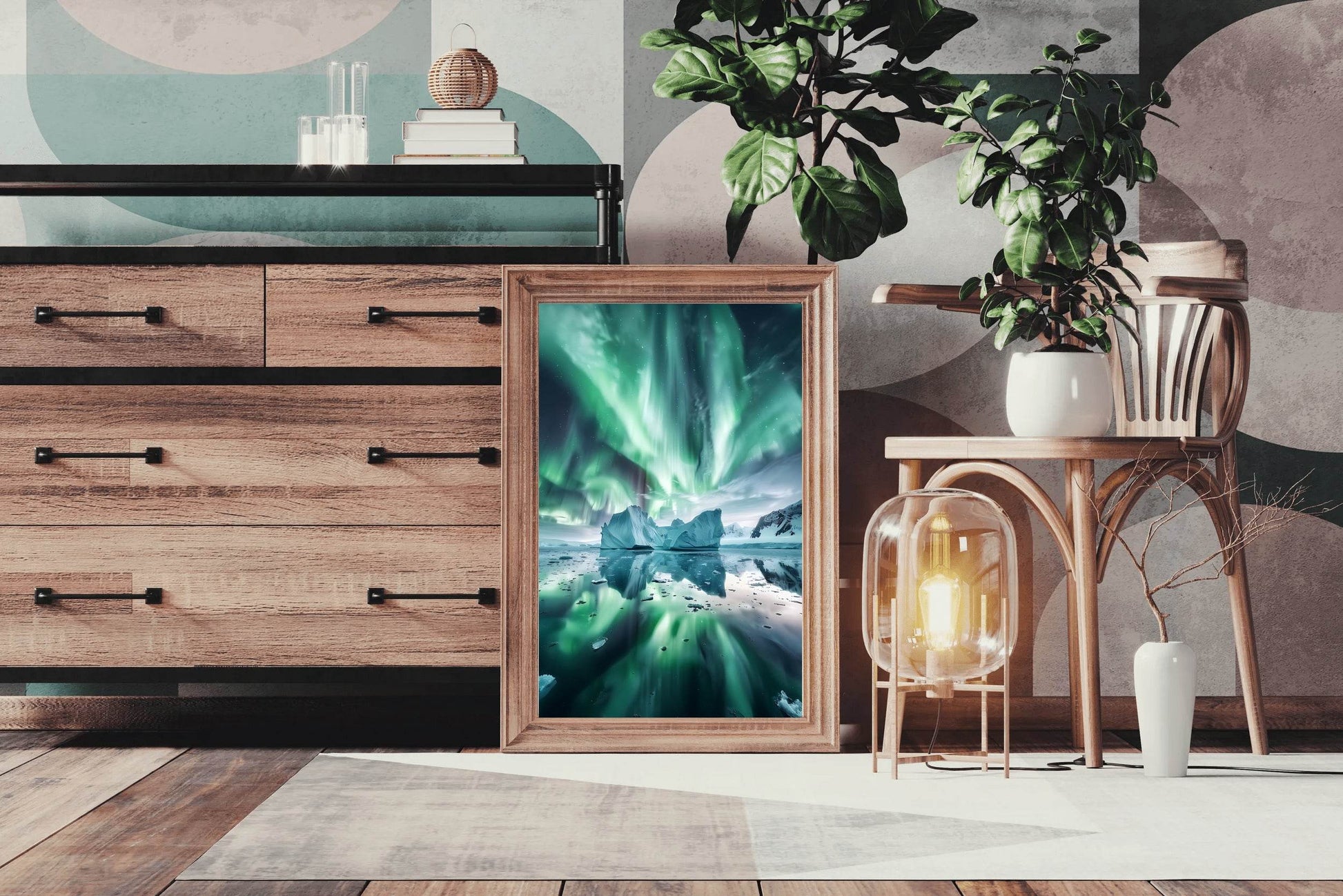 Arctic Lights Reflected Wall Art - beink online art store