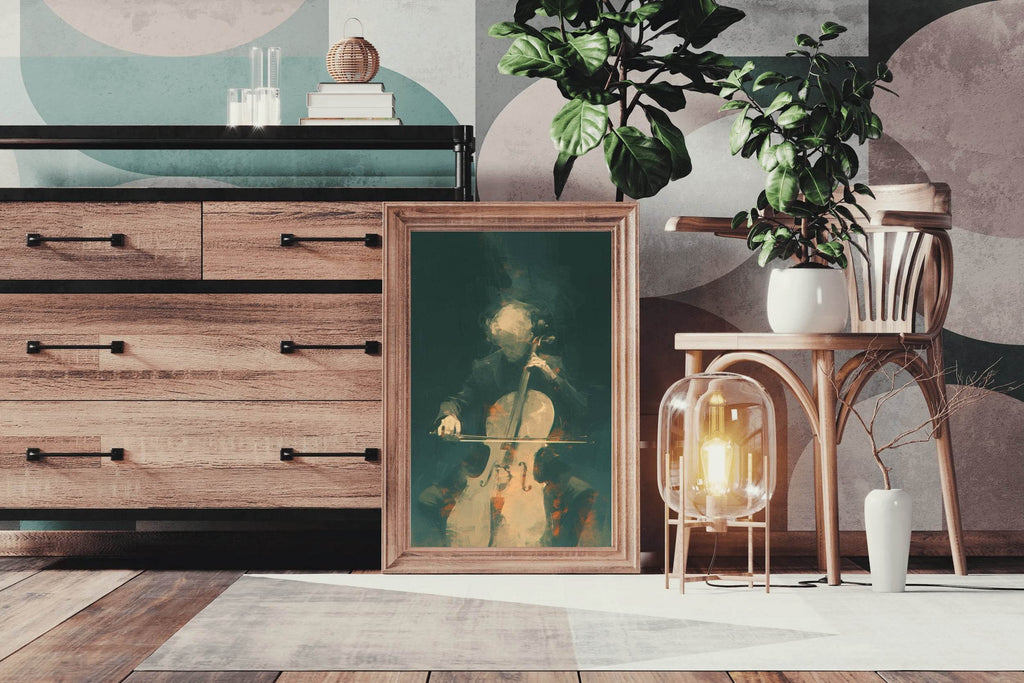 Christopher Lee Playing The Cello Wall Art - beink online art store