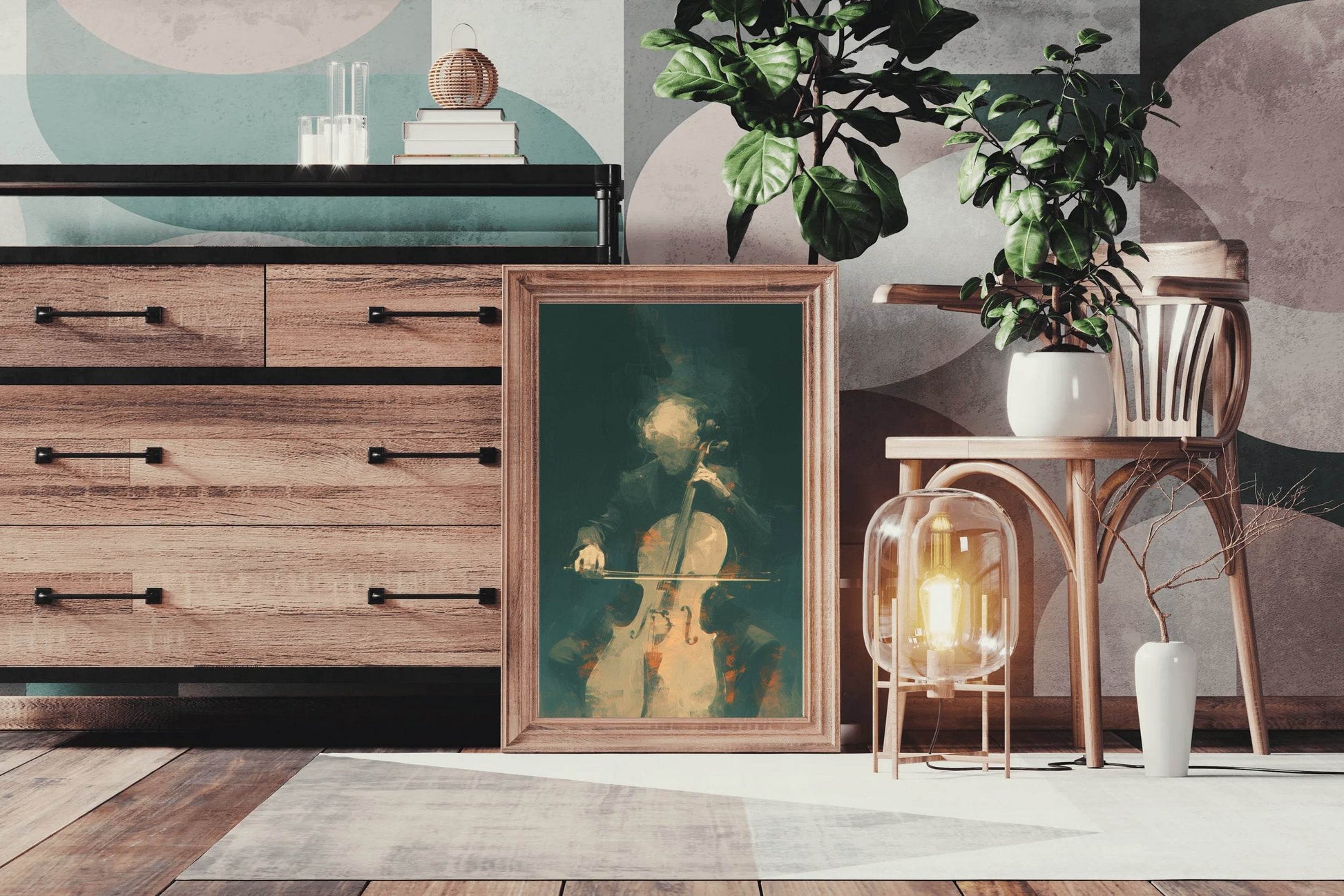 Christopher Lee Playing The Cello Wall Art - beink online art store