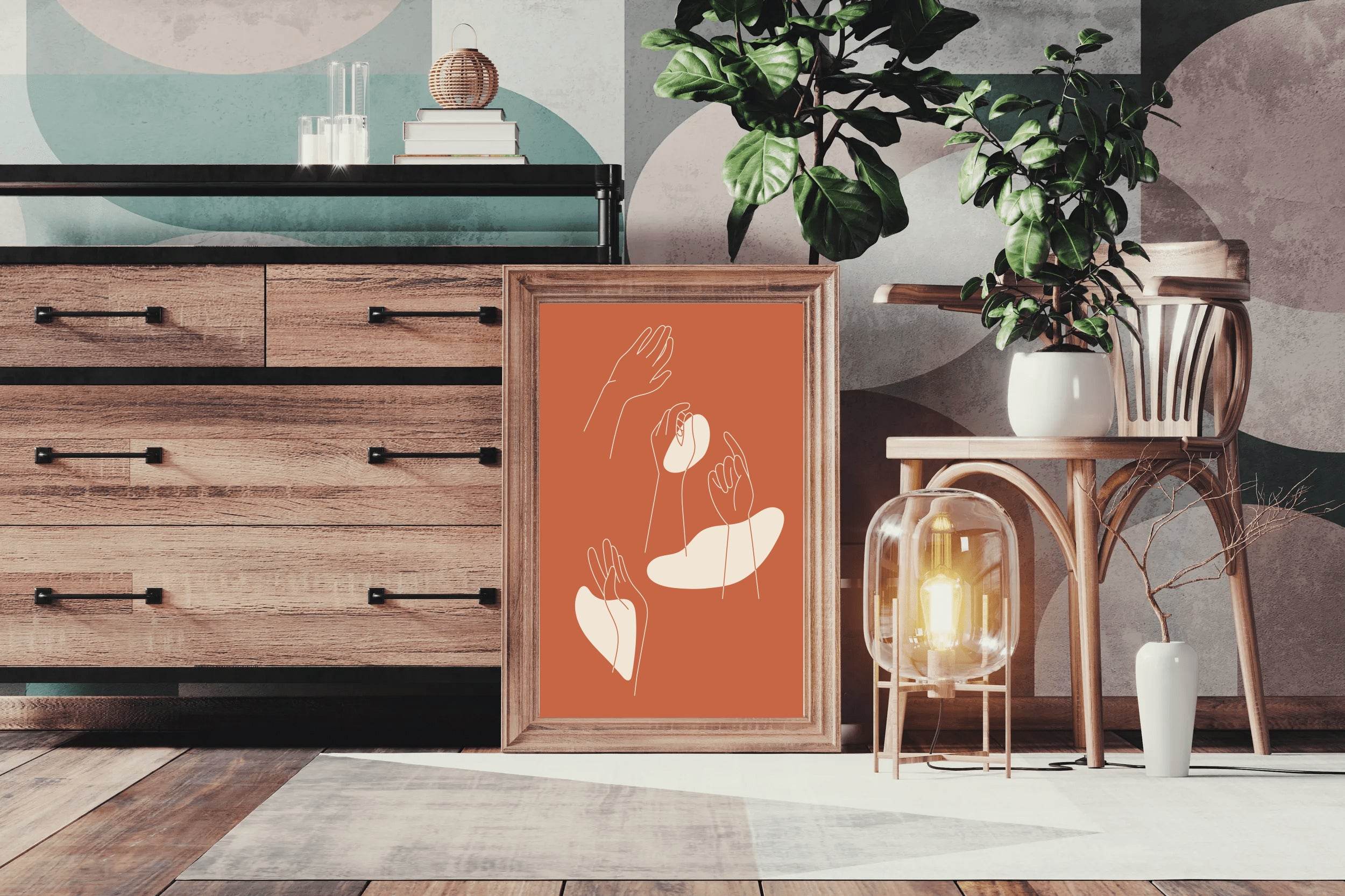 Hands Up Wall Art - beink online art store