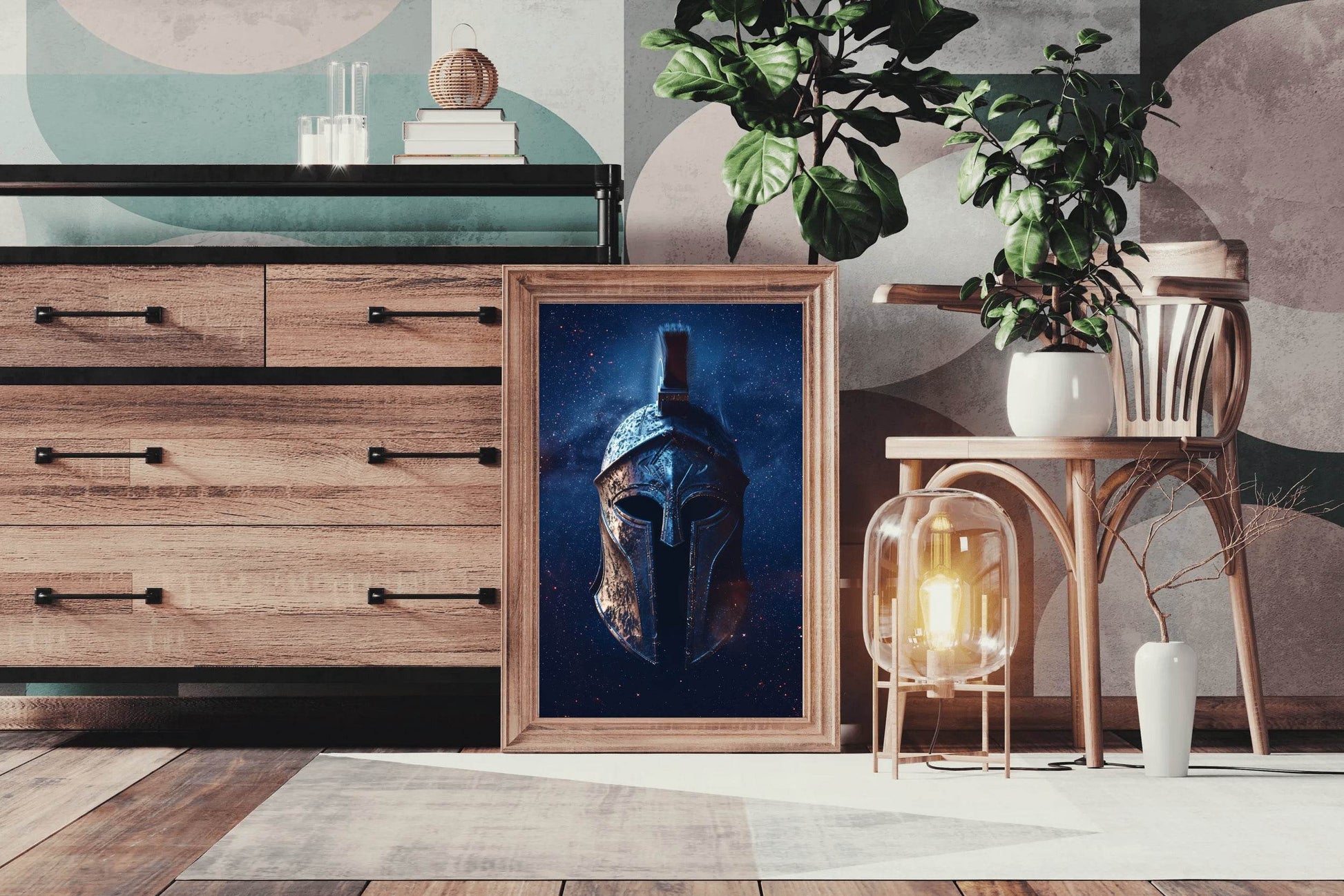 Spartan Helmet Wall Art - beink online art store