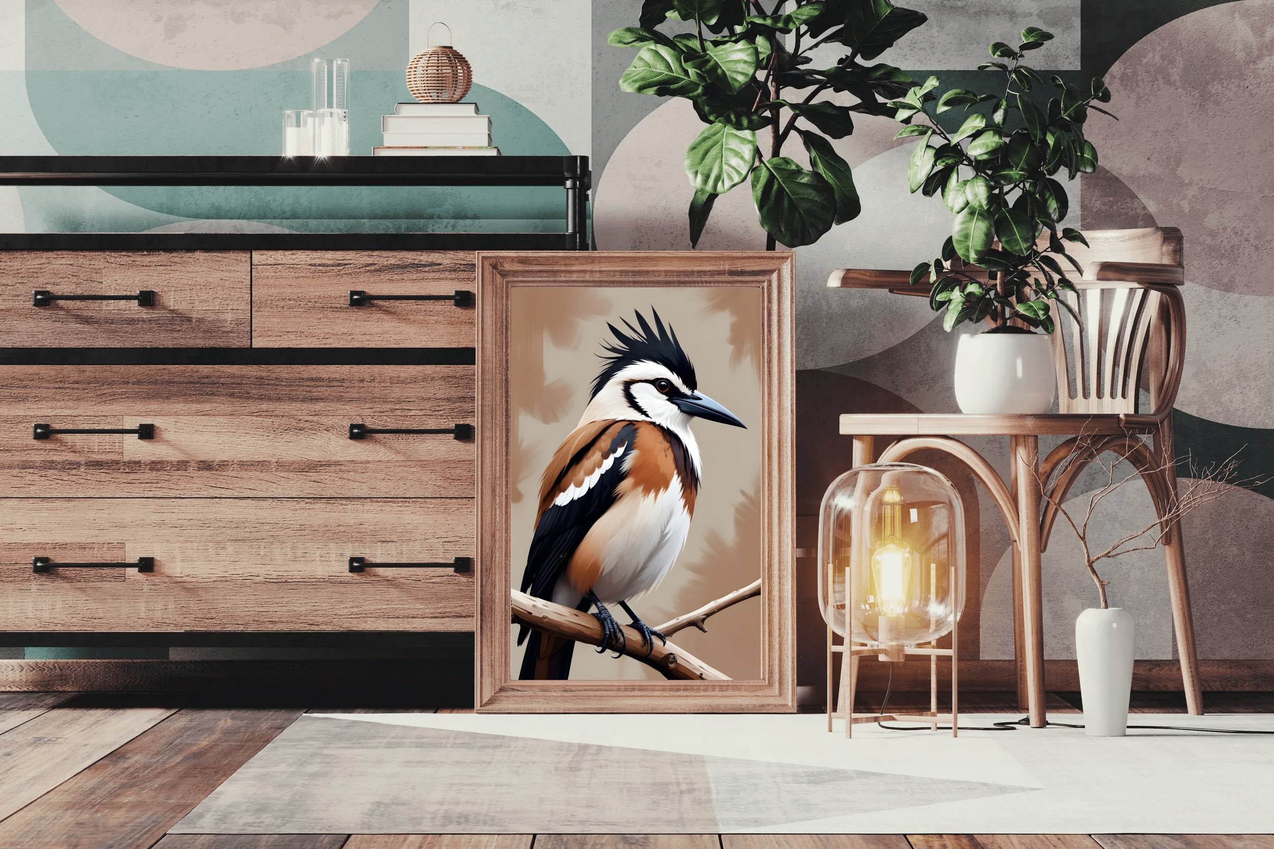 Watercolor Painting of Jay Bird Wall Art - beink online art store