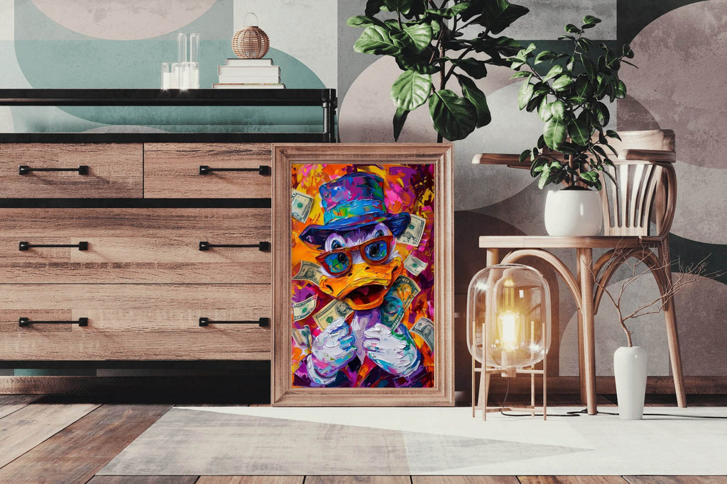 McDuck Surrounded by Money Wall Art - beink online art store