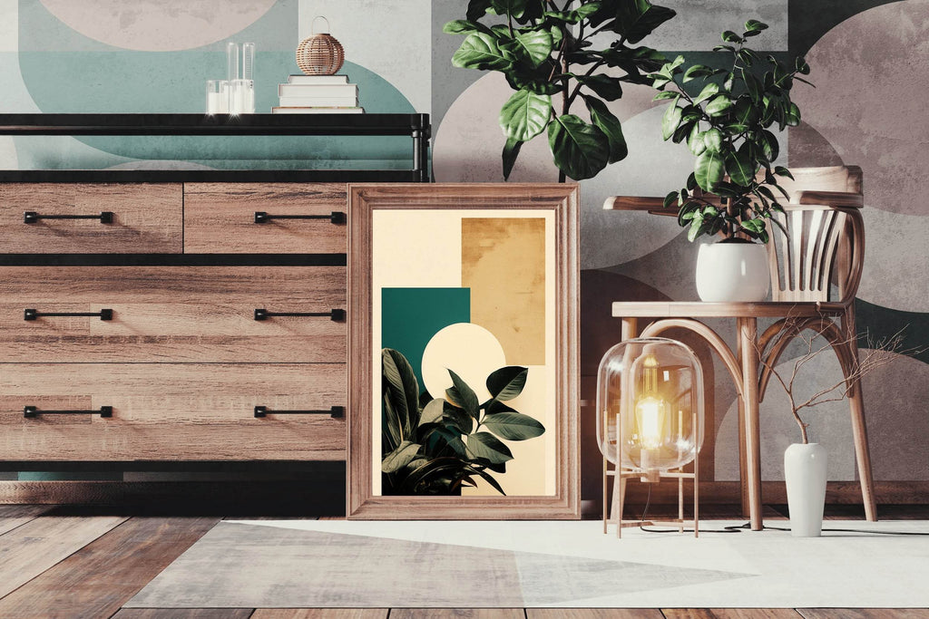 Modern Leaves Abstract Wall Art - beink online art store