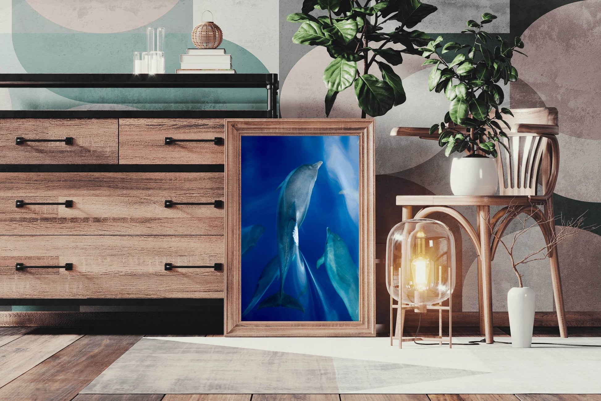 Common Bottlenose Dolphin Wall Art - beink online art store