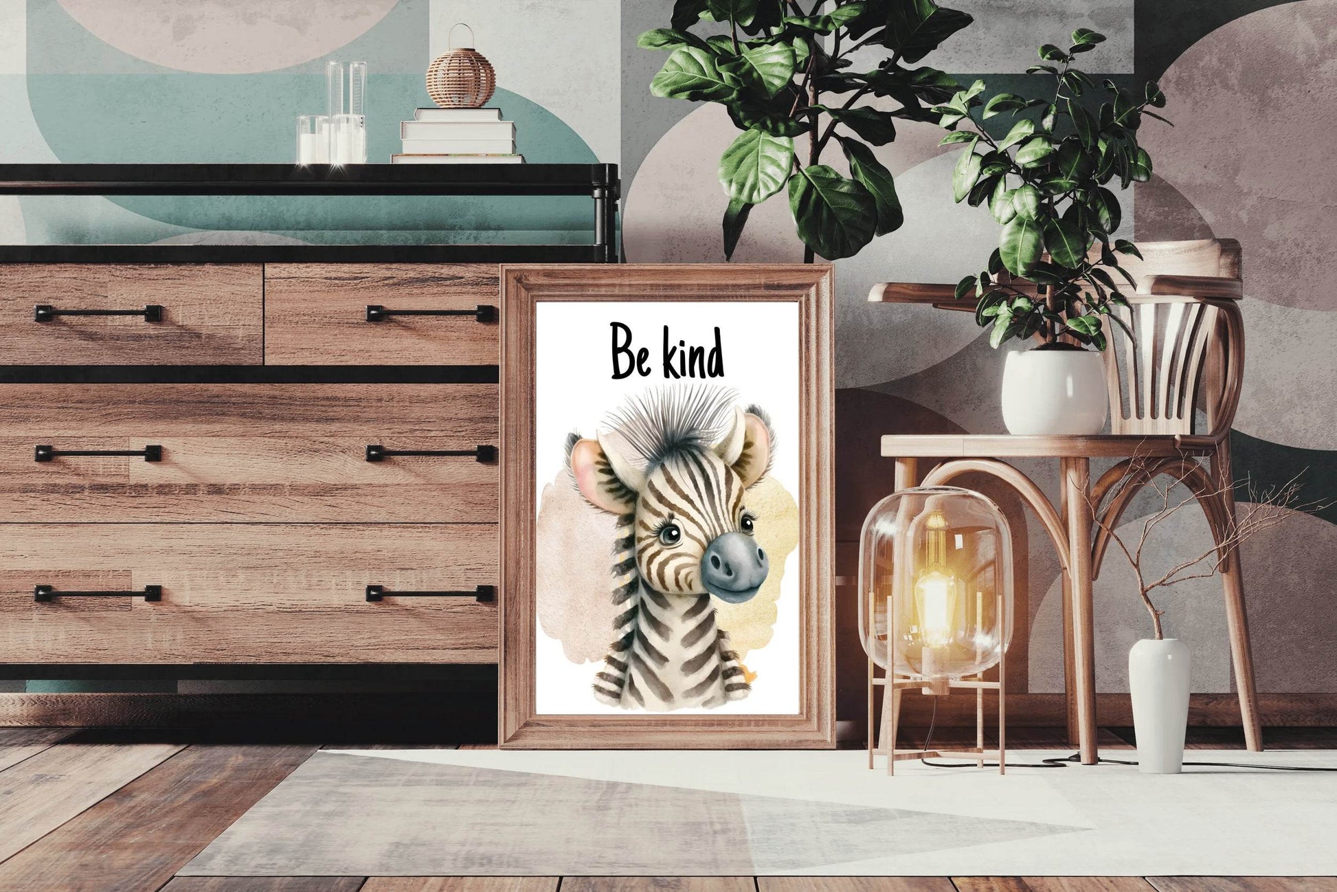 Drawing of Baby Zebra Wall Art - beink online art store
