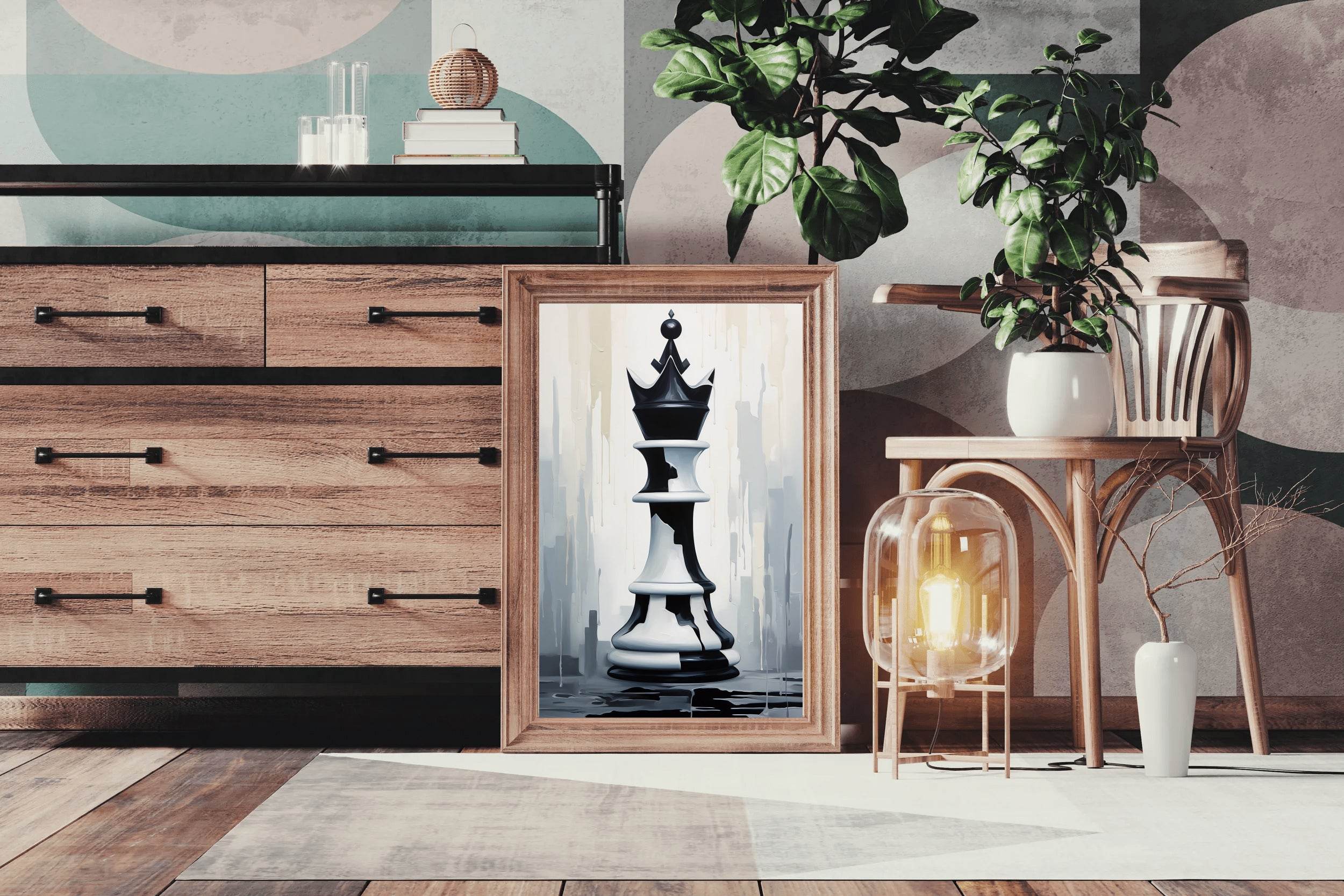 Chess Knight Picture Wall Art - beink online art store