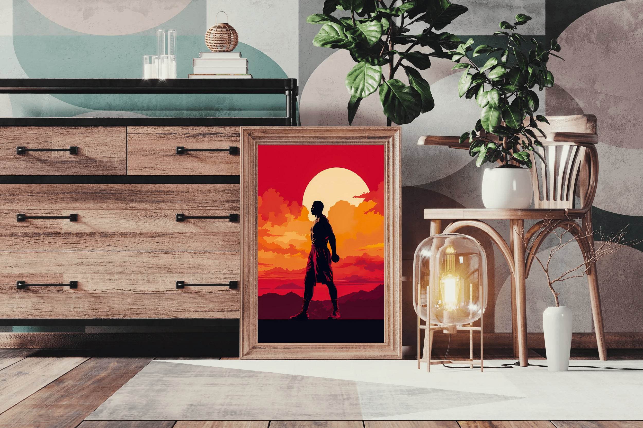 Anime Style Boxing Day Wall Art - beink online art store