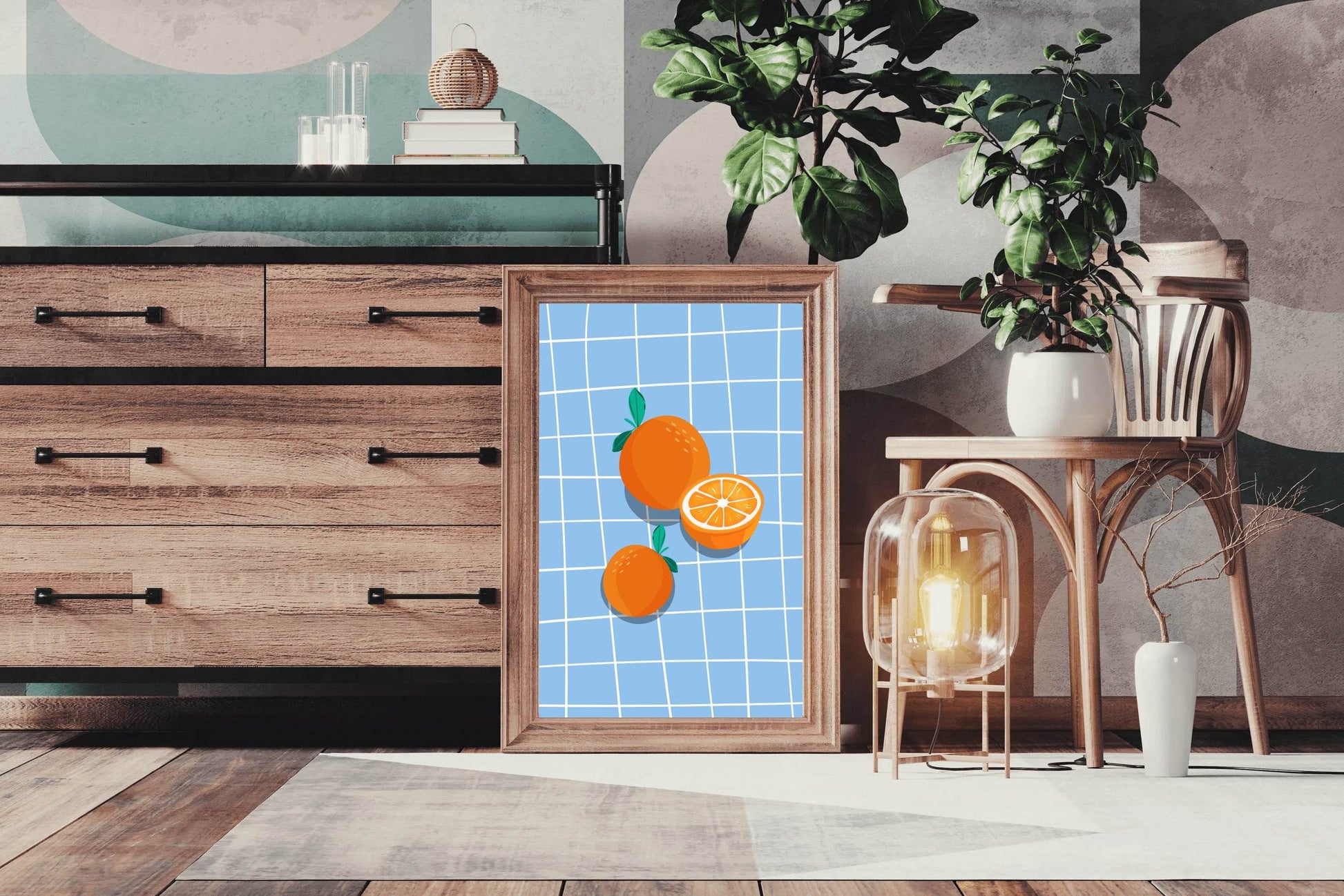 Orange Fruit Painting Wall Art - beink online art store