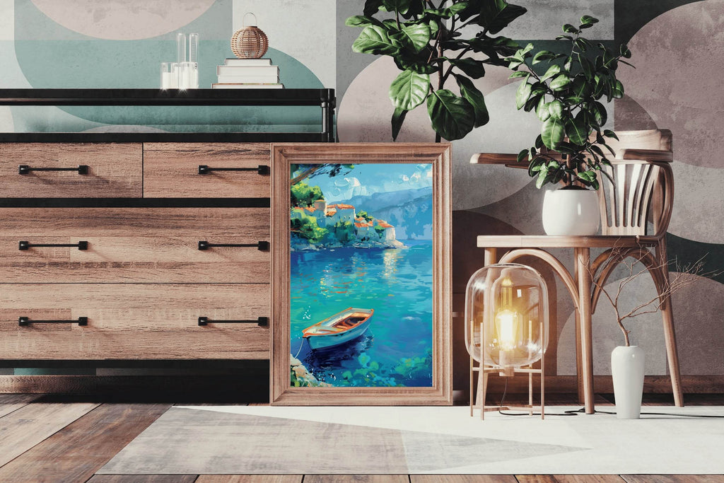 Small Boat in The River Wall Art - beink online art store