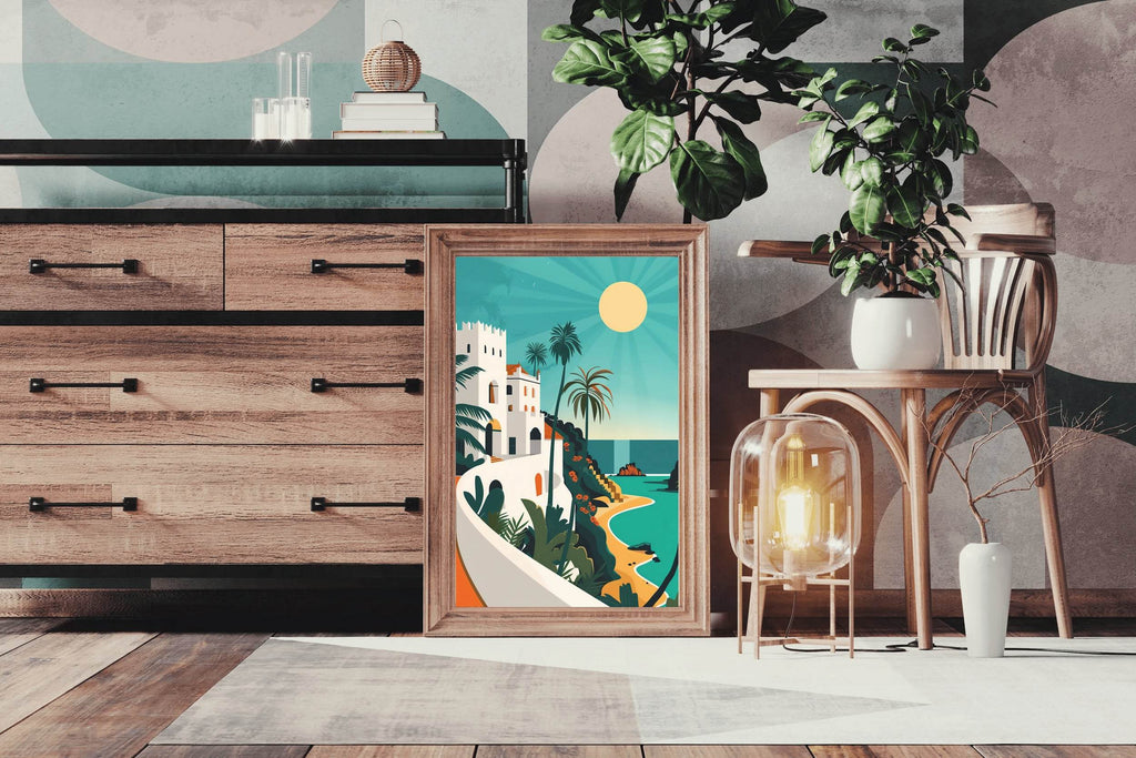Mediterranean Coast Painting Wall Art - beink online art store