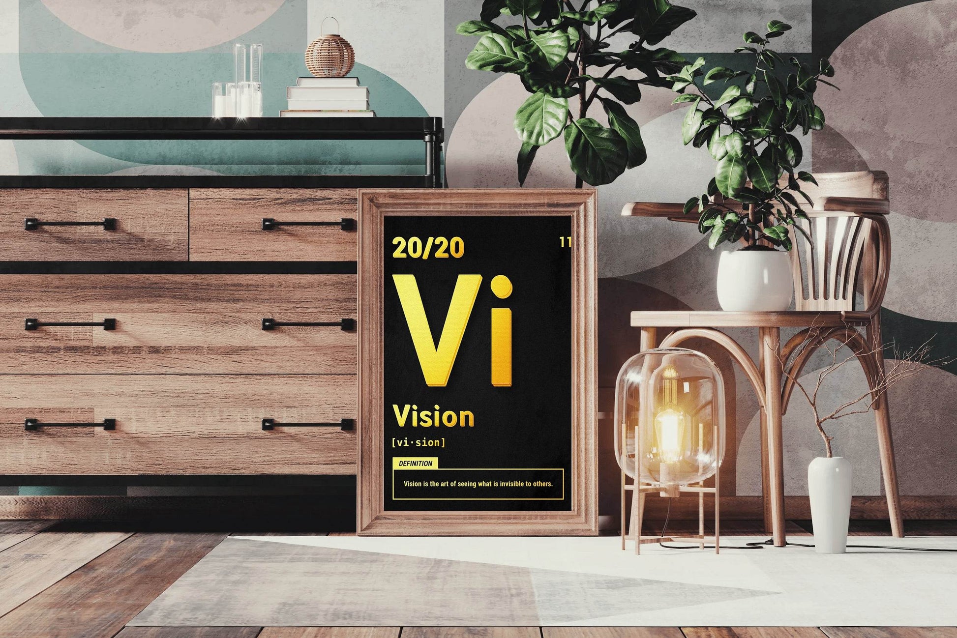 20/20 Vision Rule Motivational Wall Art - beink online art store