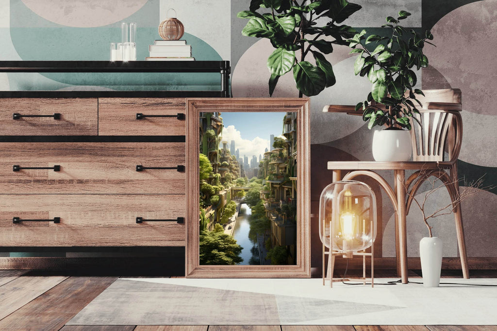 View Of The Lush City Wall Art - beink online art store