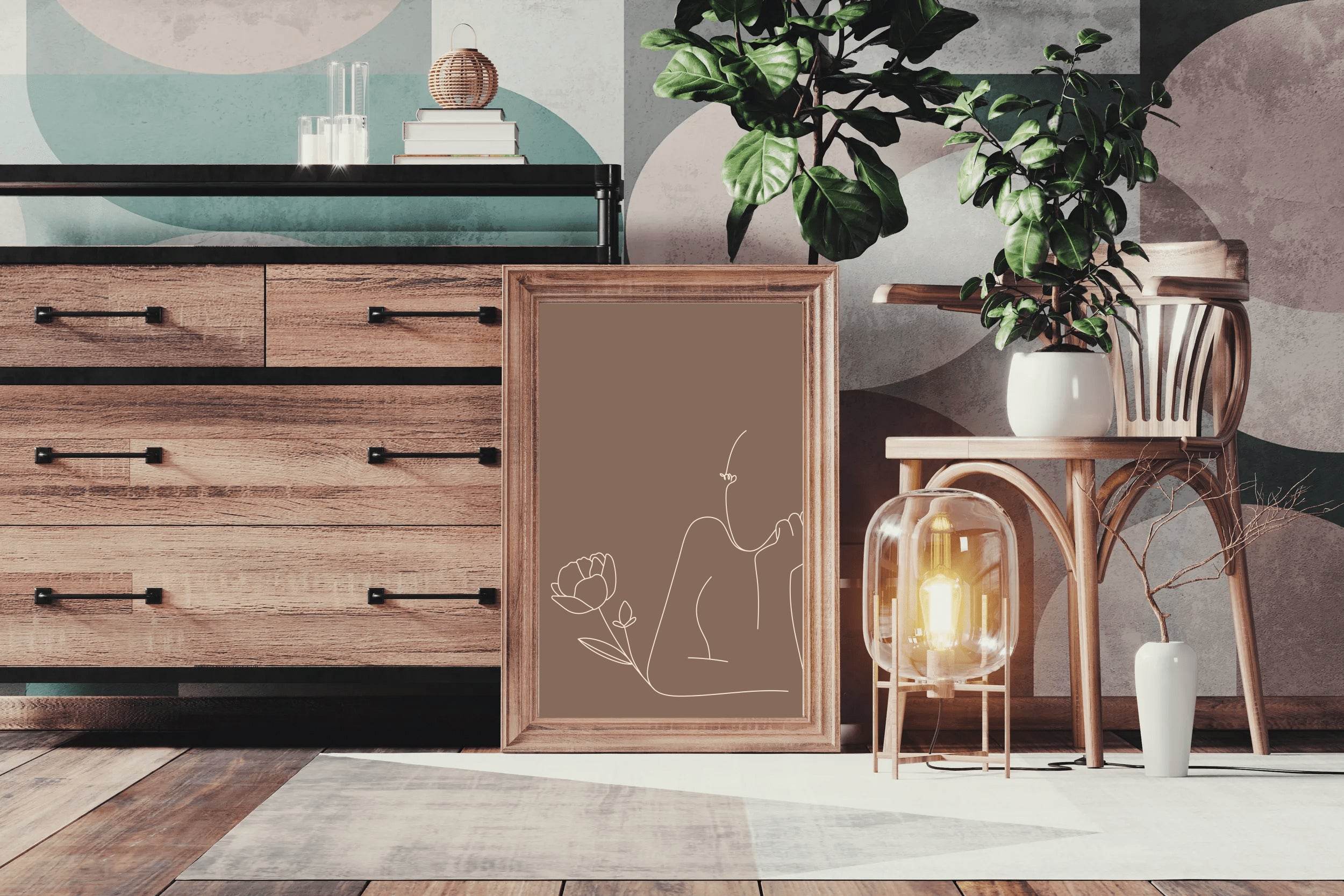 Woman Thinking Wall Art - beink online art store