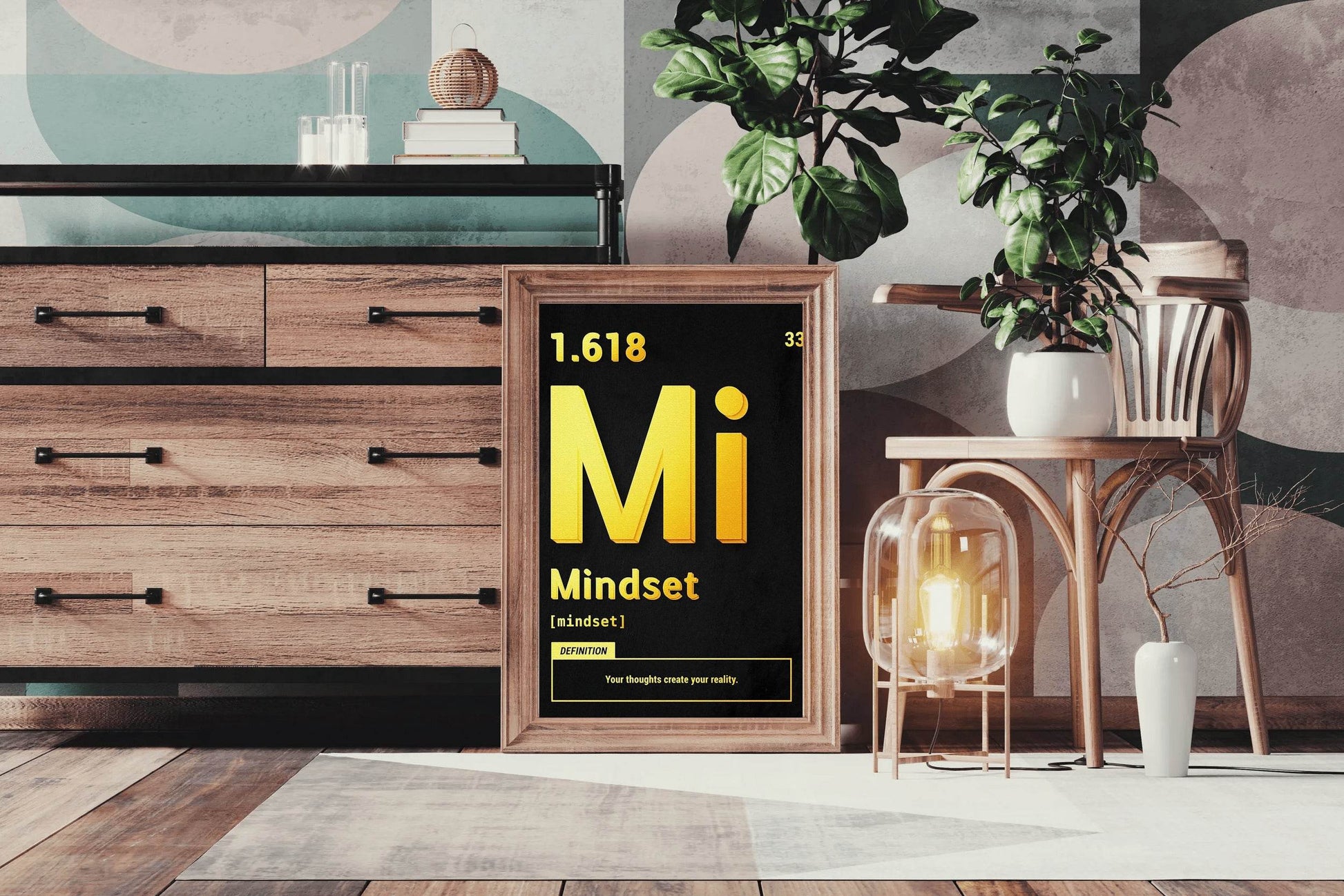 1.618 Mindset Motivational Wall Art - beink online art store