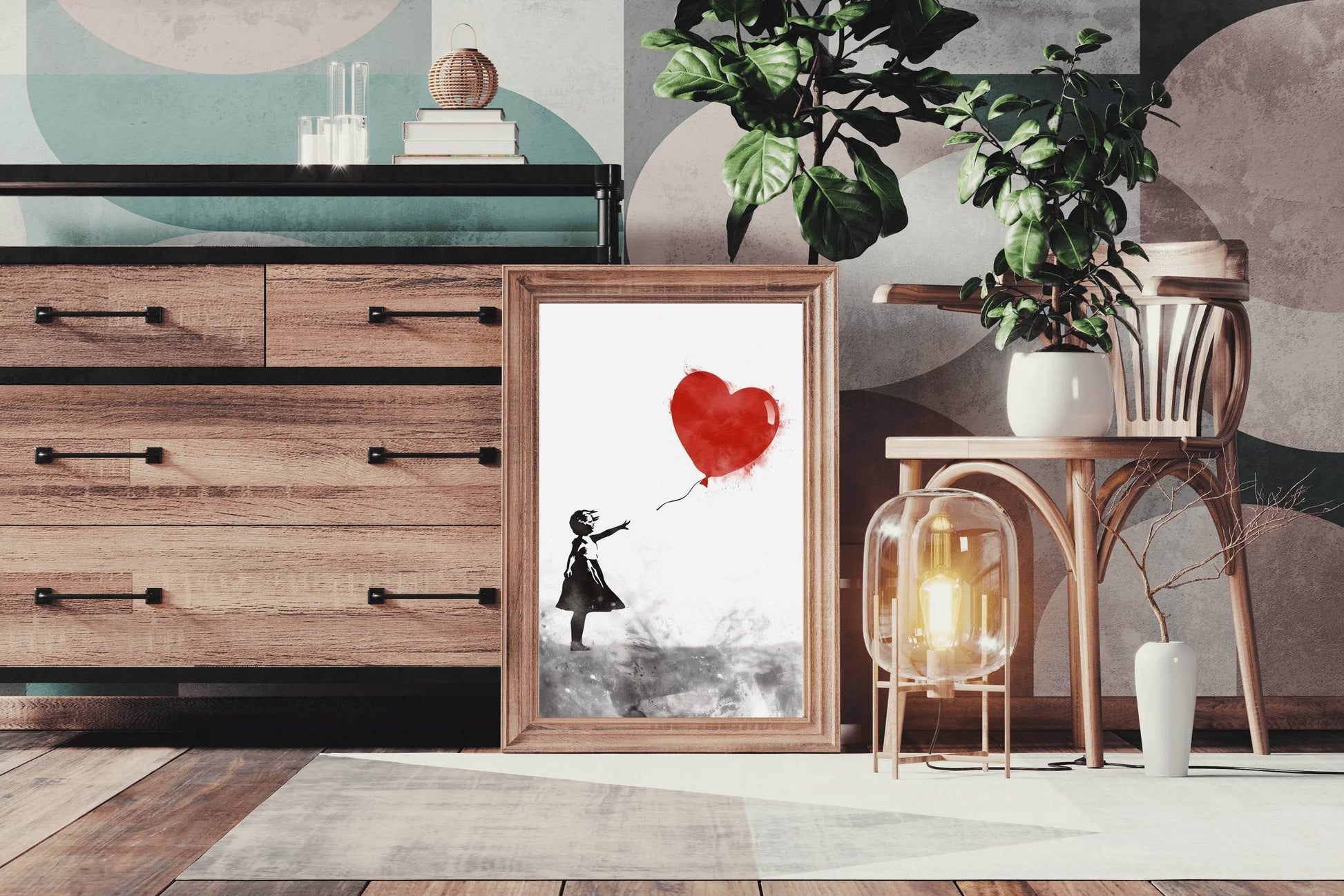 Balloon Girl Wall Art - beink online art store