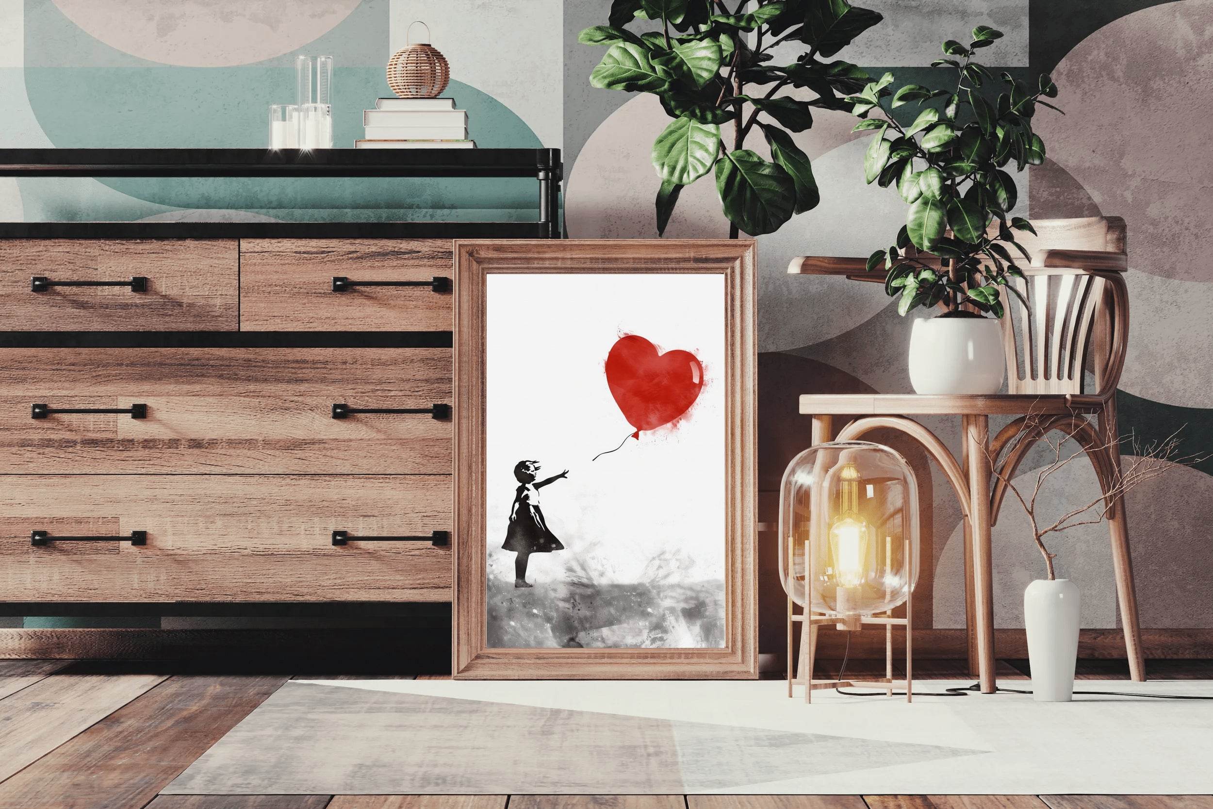 Balloon Girl Wall Art - beink online art store