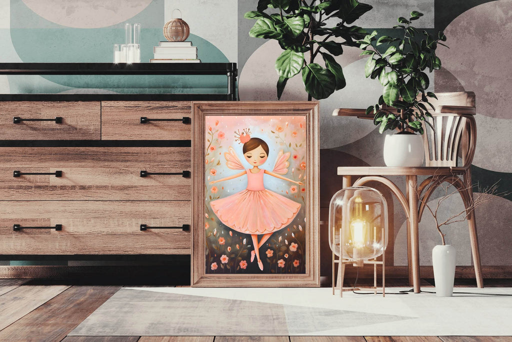 Illustration of Cute Dancing Girl - beink online art store