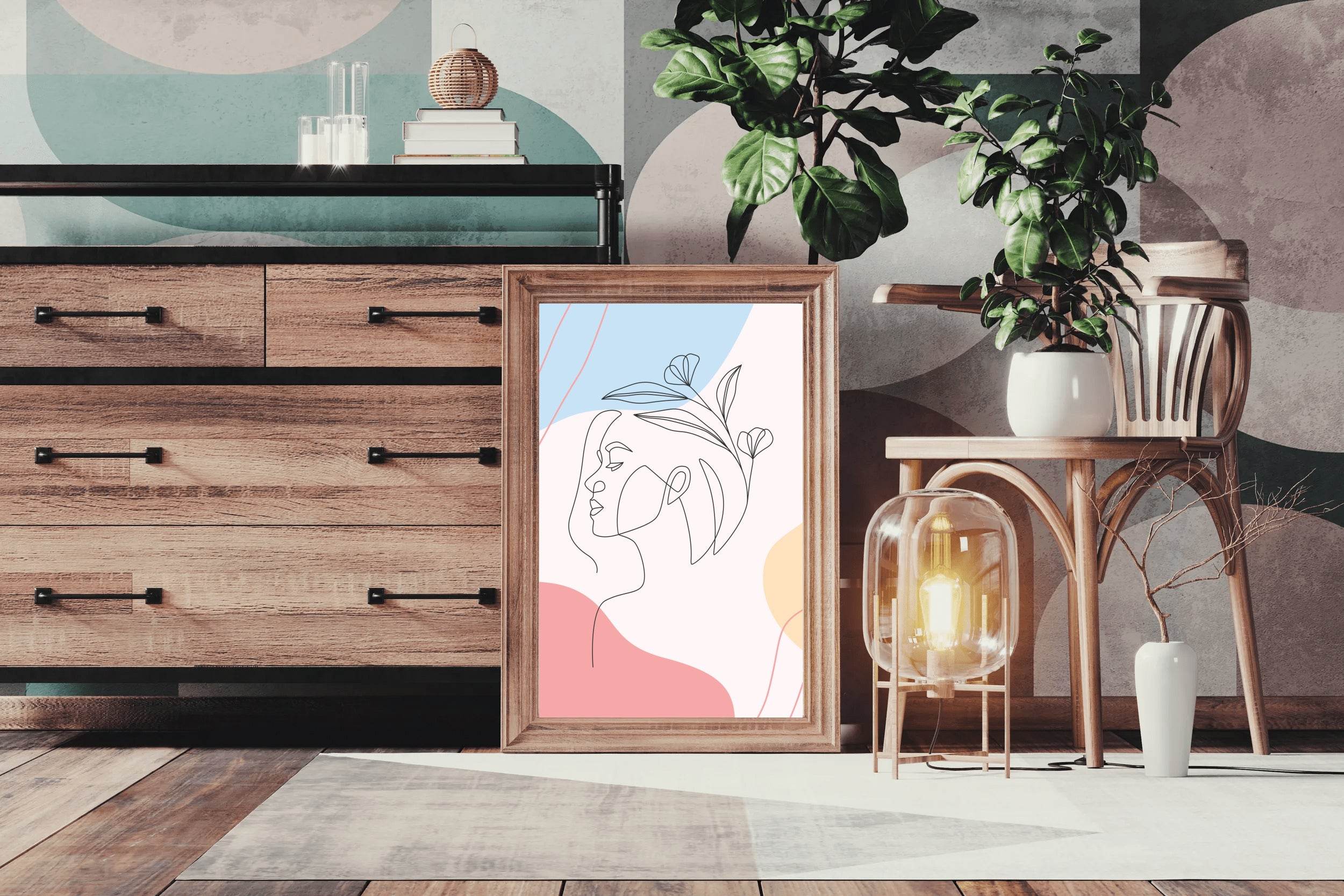 The Face Of a Sleeping Woman Wall Art - beink online art store