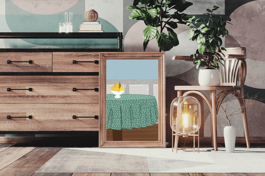 Lemon On The Table Wall Art - beink online art store