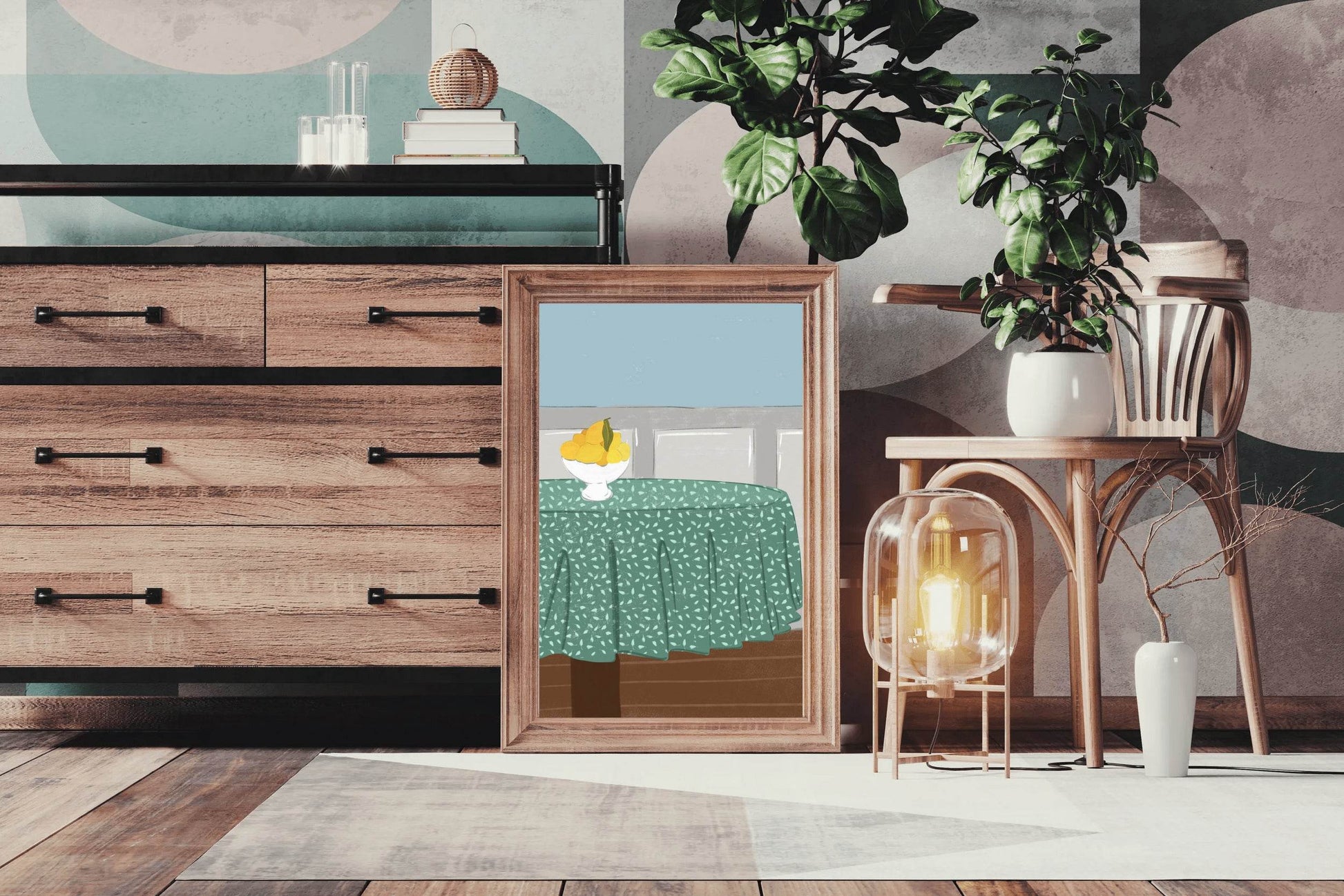 Lemon On The Table Wall Art - beink online art store