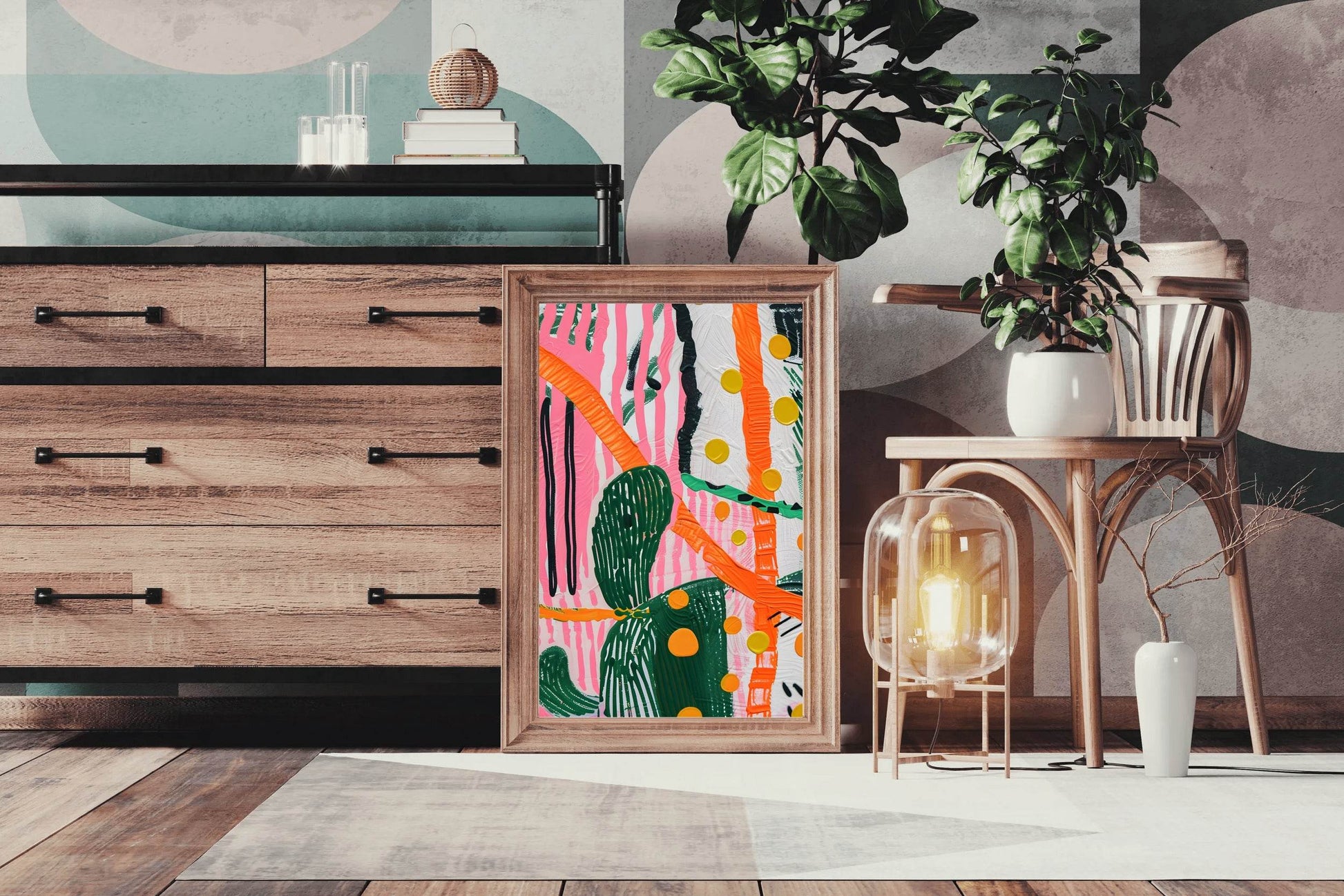 Vibrant Abstract Digital Art - beink online art store