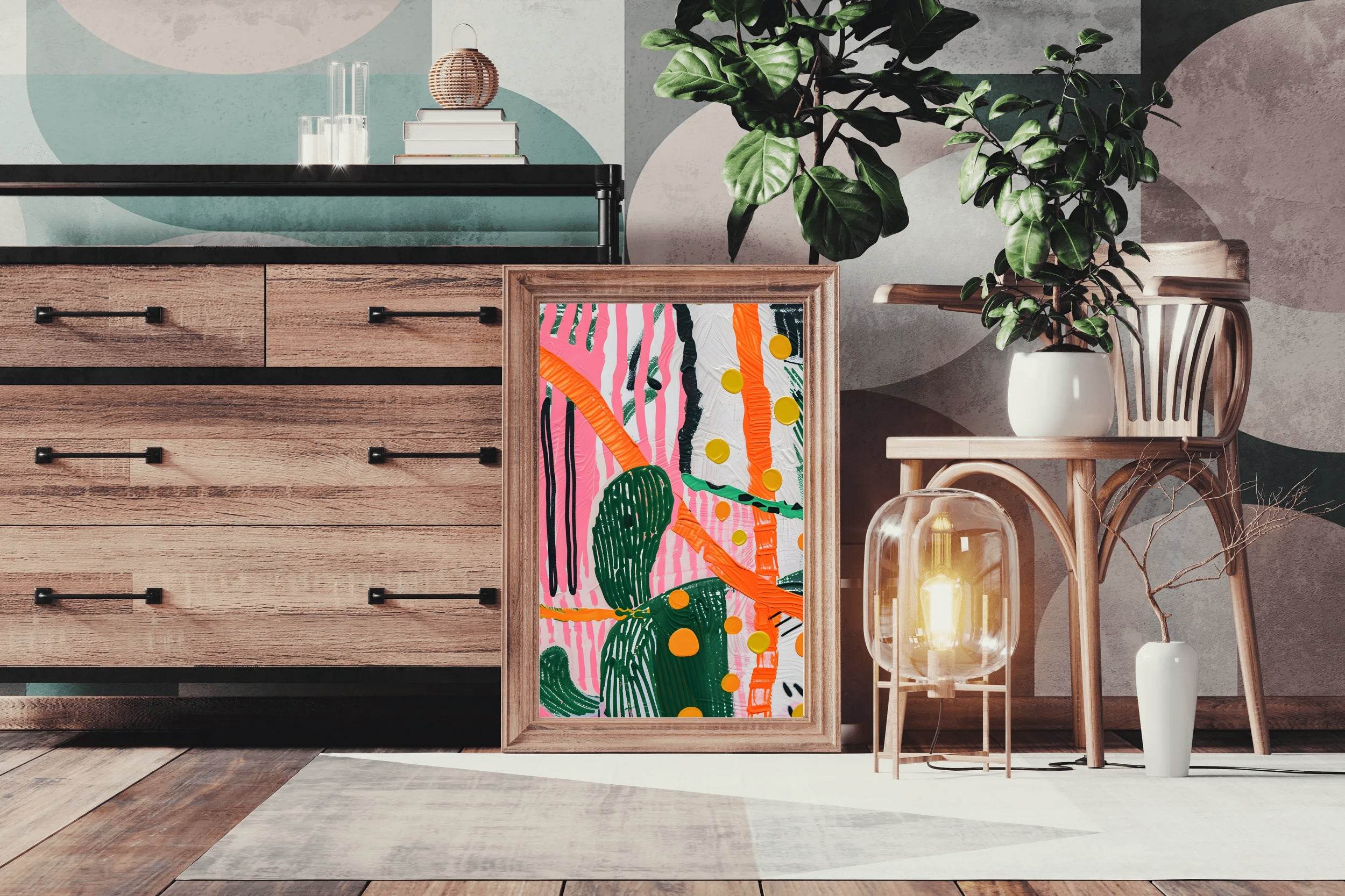 Vibrant Abstract Digital Art - beink online art store
