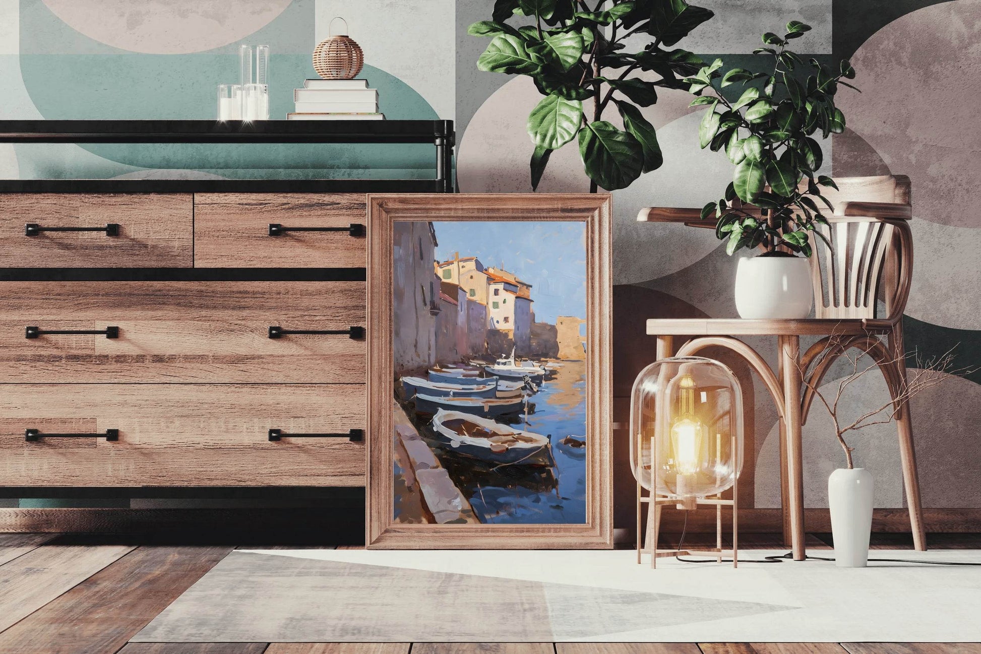 Passenger Boats in Venice Wall Art - beink online art store