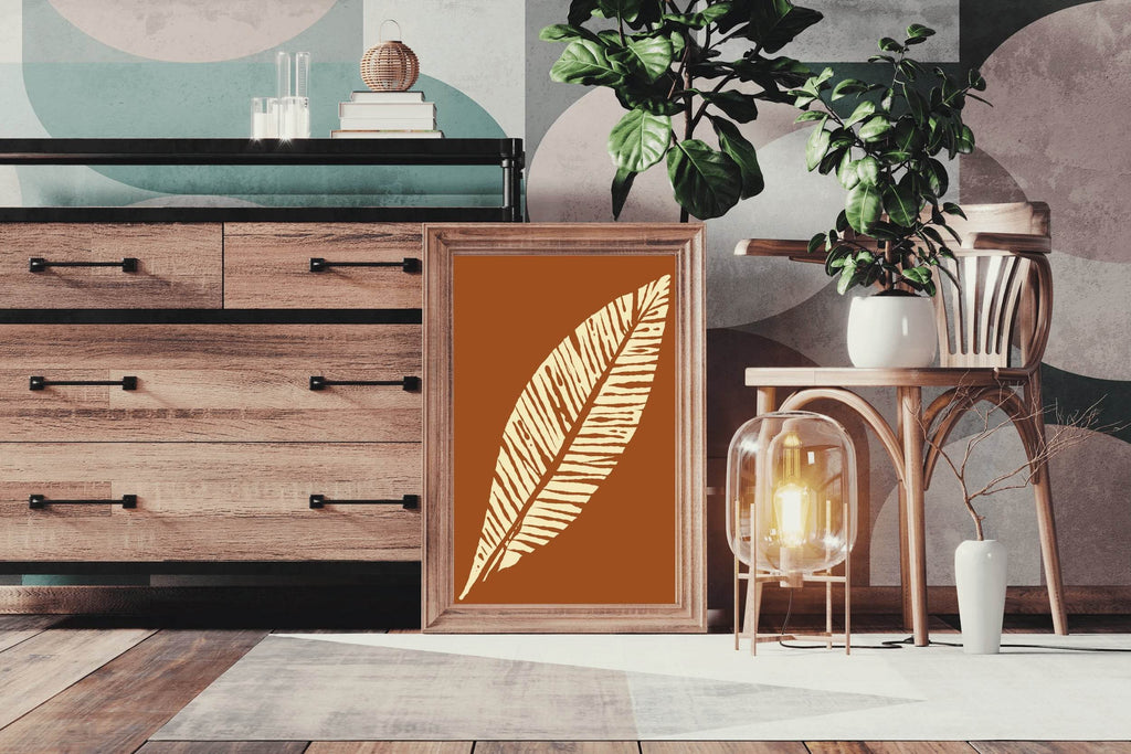 Fossils of Broad Leaved Plants Wall Art - beink online art store