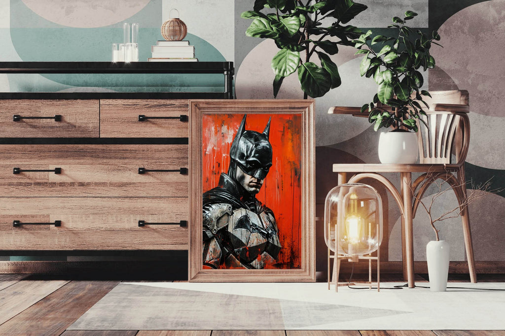 Painting of Robert Pattinson Batman Portrait - beink online art store