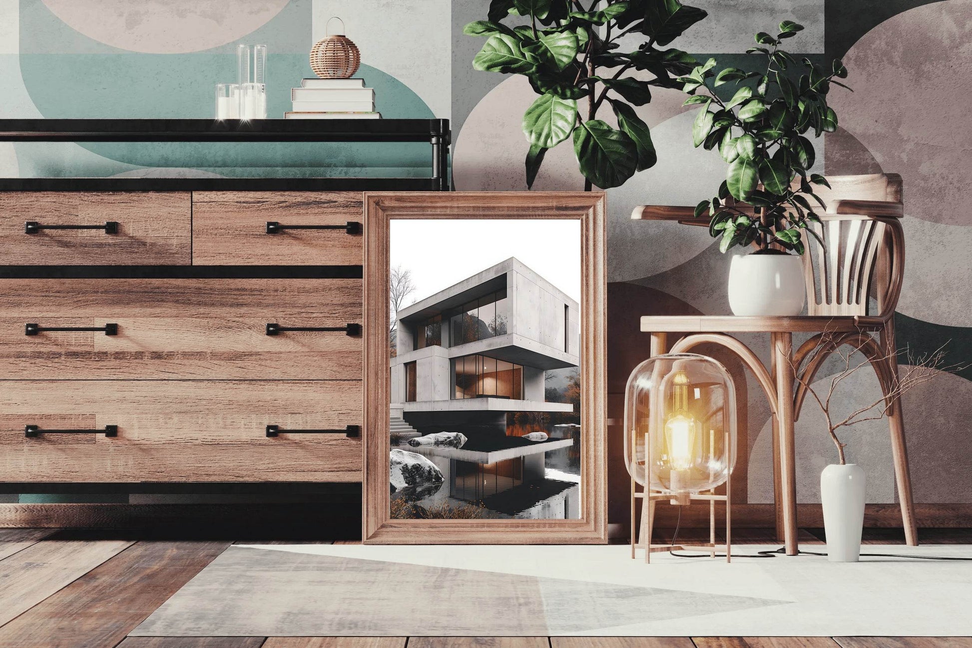 Luxury Terraced House Wall Art - beink online art store