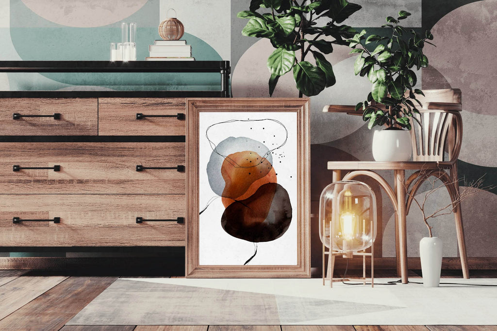Boho Water Paint Abstract Wall Art - beink online art store