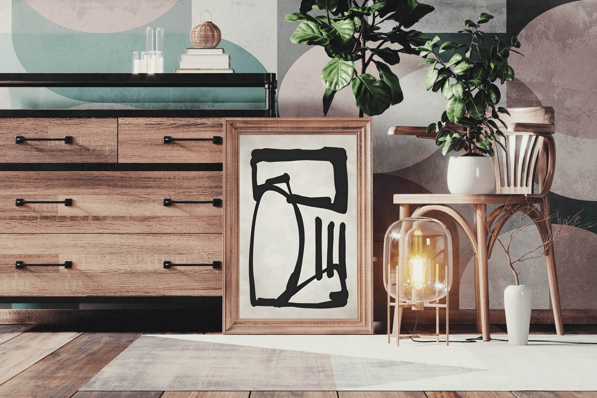 Geometric Glimpse Modern Wall Art - beink online art store