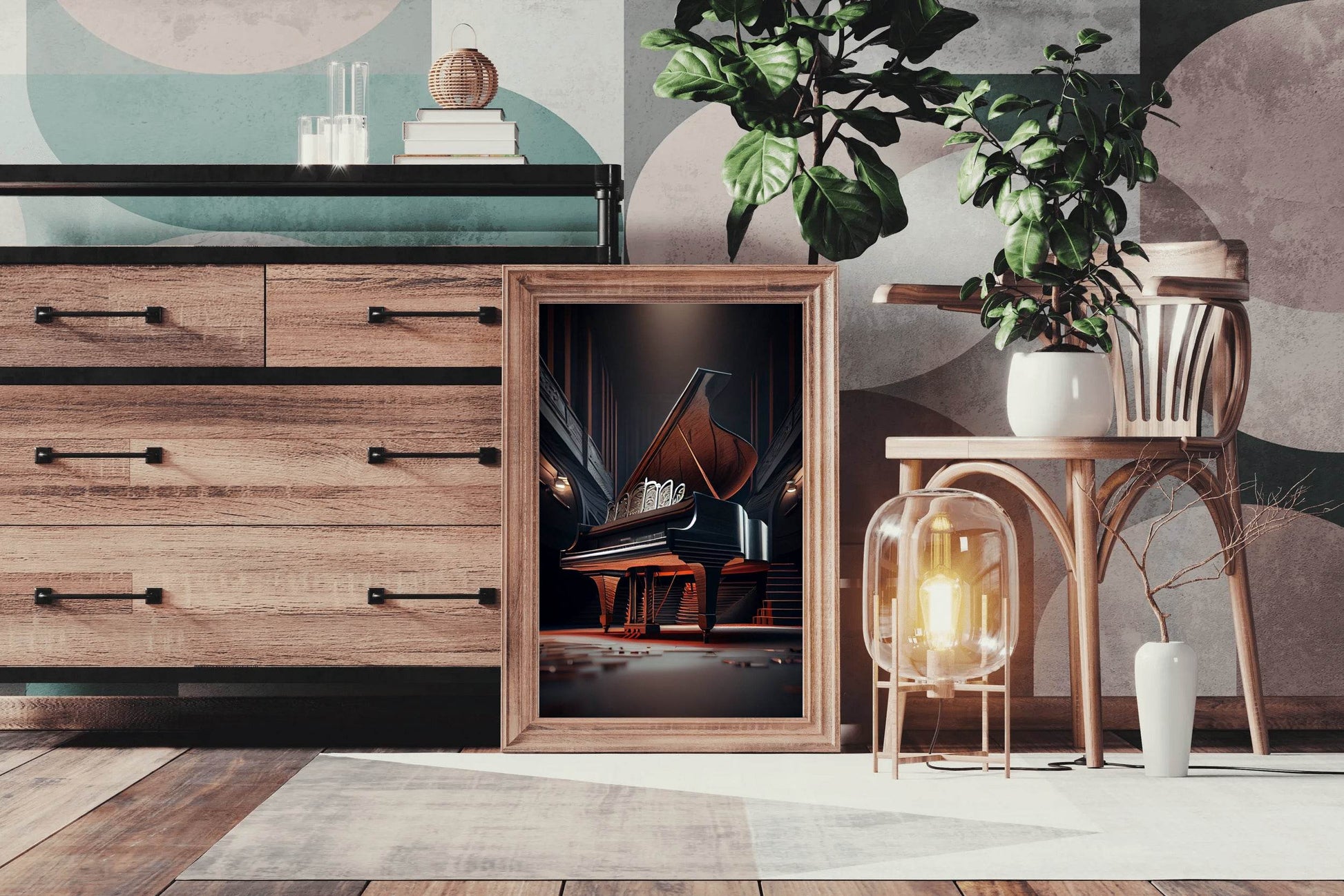 Grand Luxury Piano In The Theater Wall Art - beink online art store