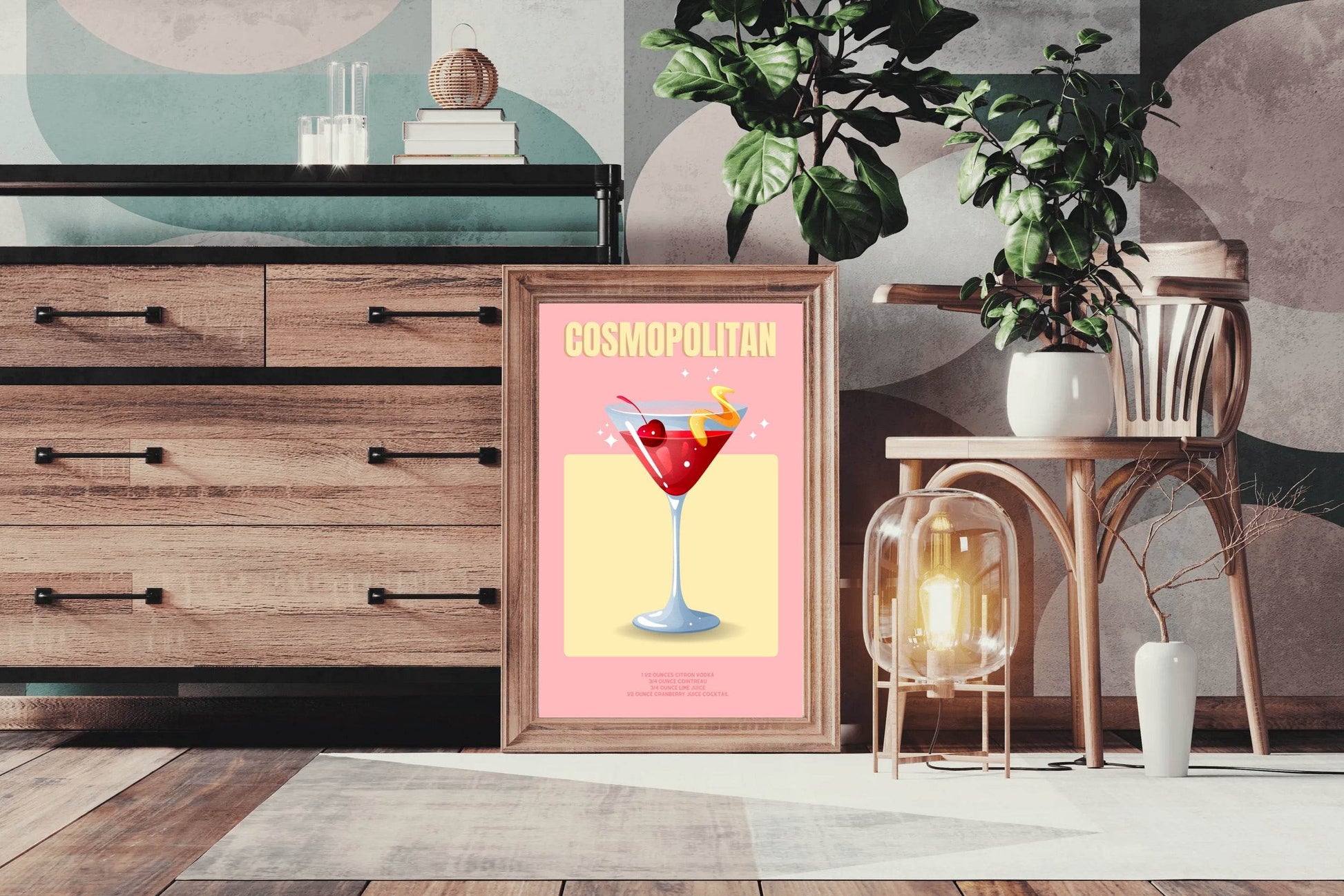 Cocktail Cosmopolitan Wall Art - beink online art store
