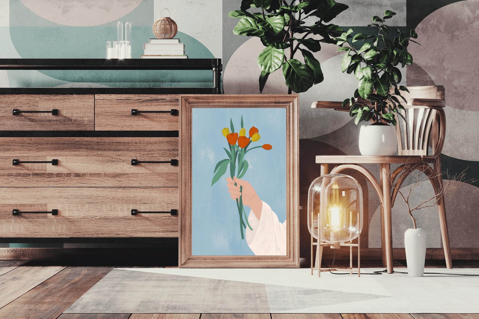 Bouquet in Hand Wall Art - beink online art store